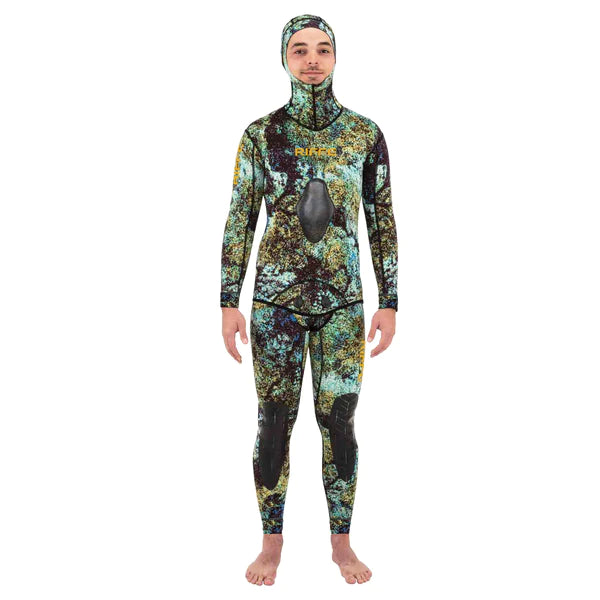 Riffe DIGI TEK Camo Men's 2mm Neoprene Wetsuit (2-Piece Set) - Perfect for Scuba Diving, Spearfishing & Water Sports