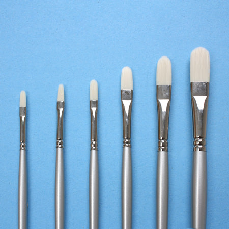 Artisan Water Mixable Oil Color Brush - Filbert Shape for Smooth Blending & Detail Work - Perfect for Canvas, Wood & DIY Art Projects