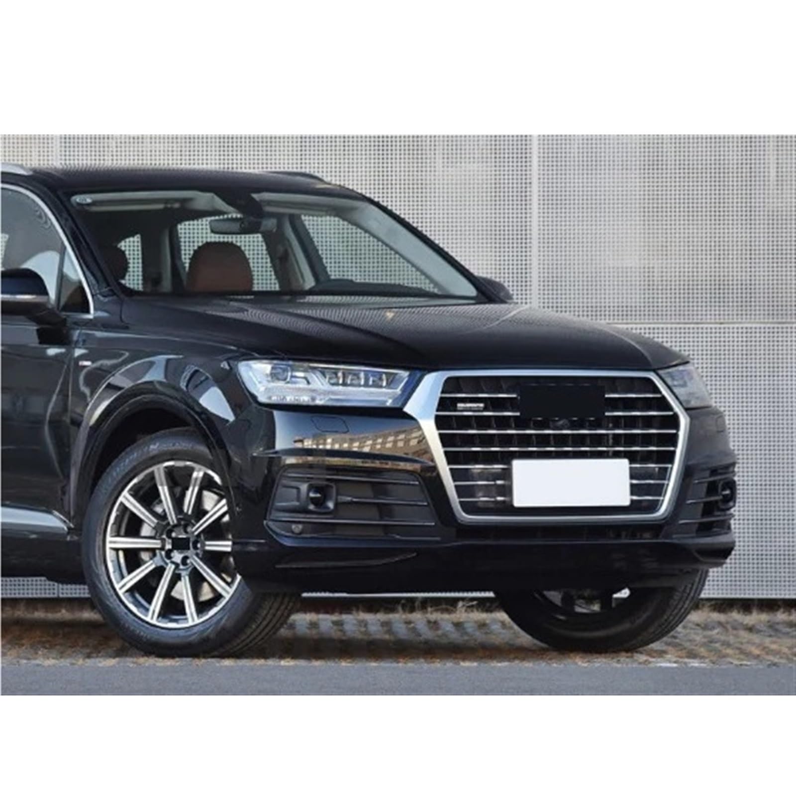 Kiyah Compatible Headlight Cover for Audi Q7 2016-2019 - Durable Lampshade Shell, Headlamp Shade & Glass Lens Replacement (Left Side) - Perfect for Night Driving & Weather Protection