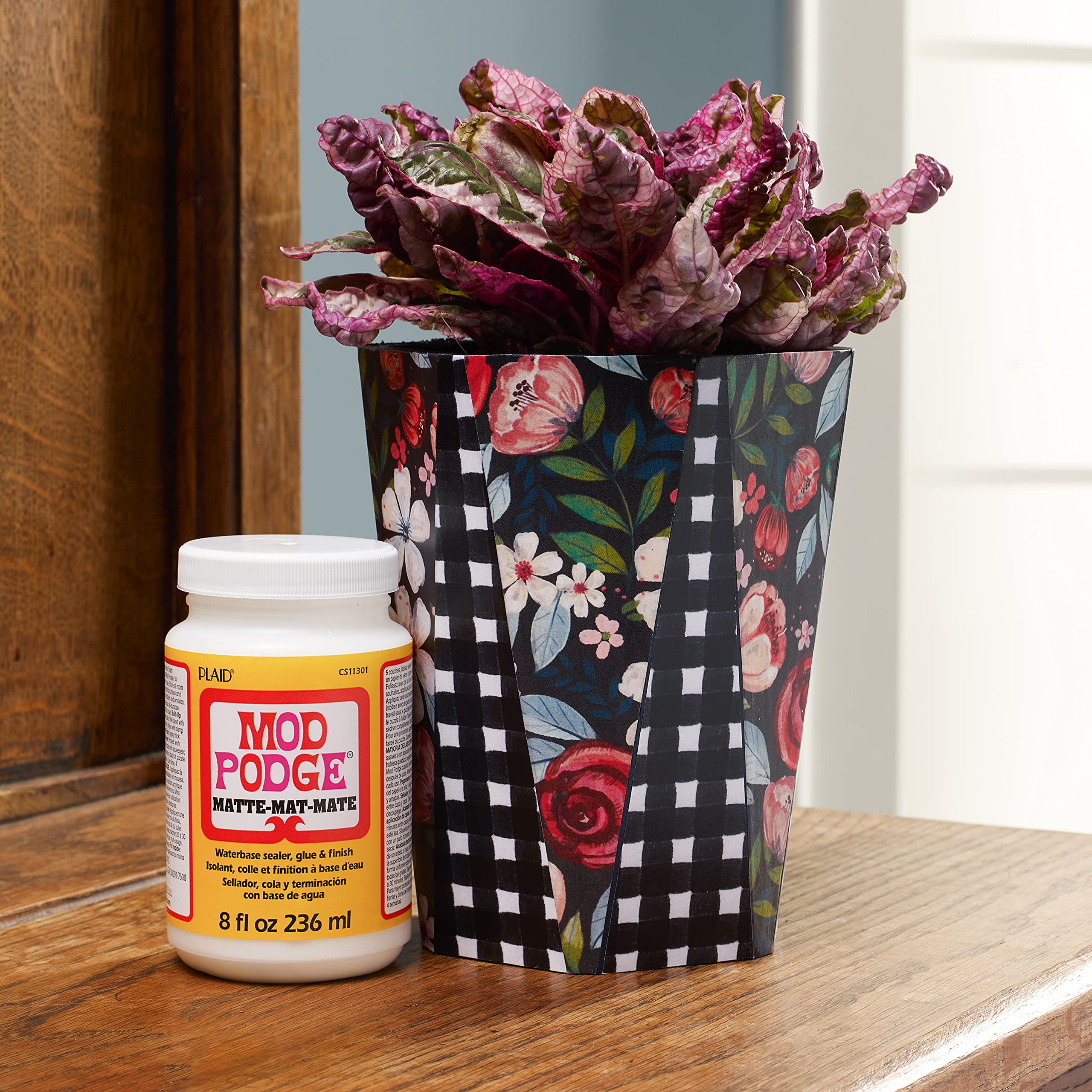 Mod Podge CS11304 Waterbase Sealer, Glue and Finish - 128 oz Matte Finish for DIY Crafts, Scrapbooking & Decoupage Projects | Non-Toxic Sealing Solution for Wood, Fabric & Paper Crafts