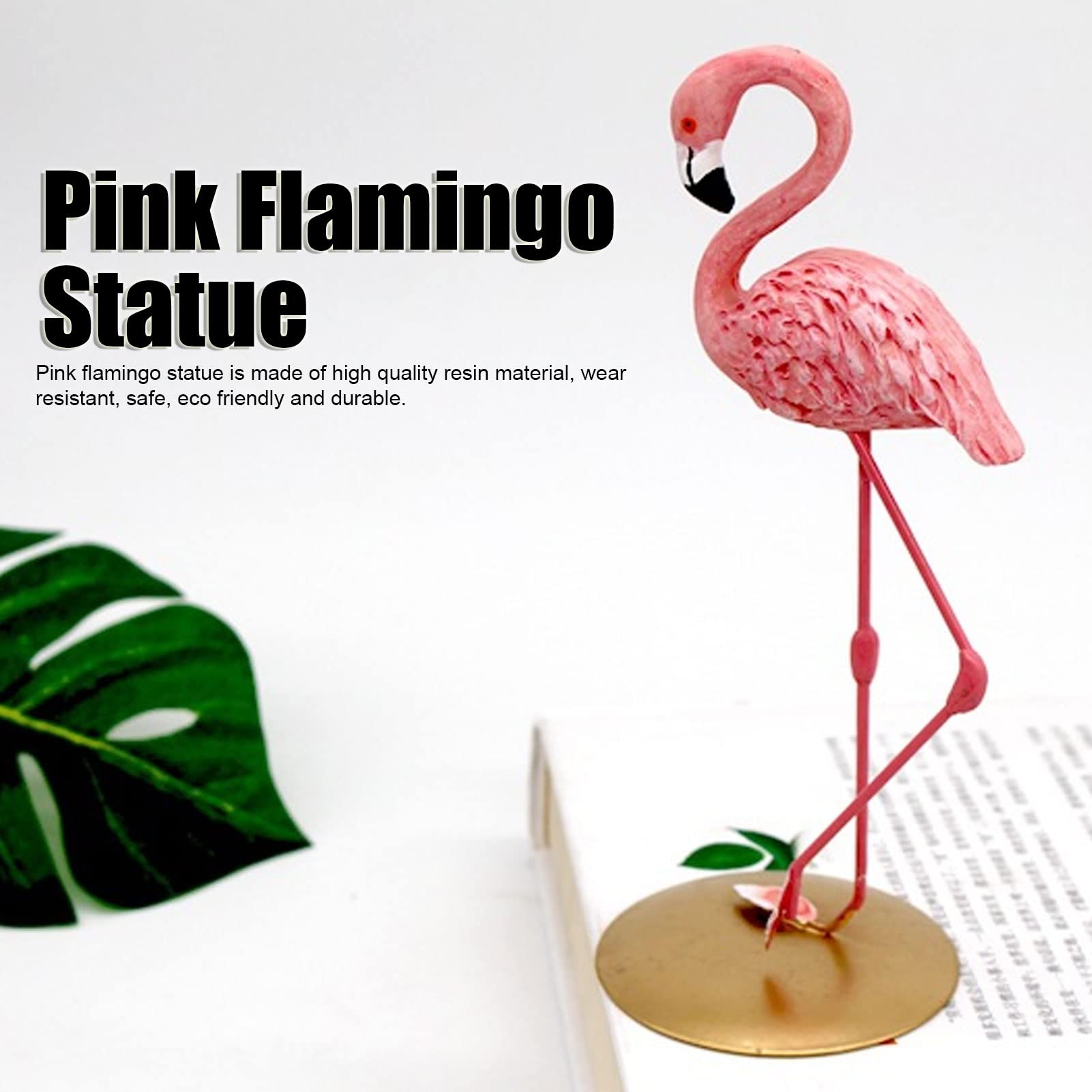 Pink Flamingo Statue - Exquisite Mini Flamingo Decor for Home, Office Desk, Living Room & Bedroom | Perfect for Tropical Theme Parties, Garden Decor & Gift Giving