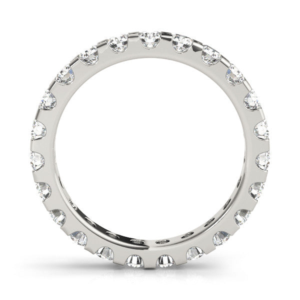 2.00 Carat Round Diamond Eternity Band for Women - 14K White Gold Wedding Ring, Anniversary Gift, Bridal Jewelry for Special Occasions