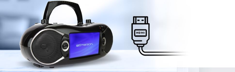 Emerson EDL-2870H Portable Bluetooth DVD Player with 7