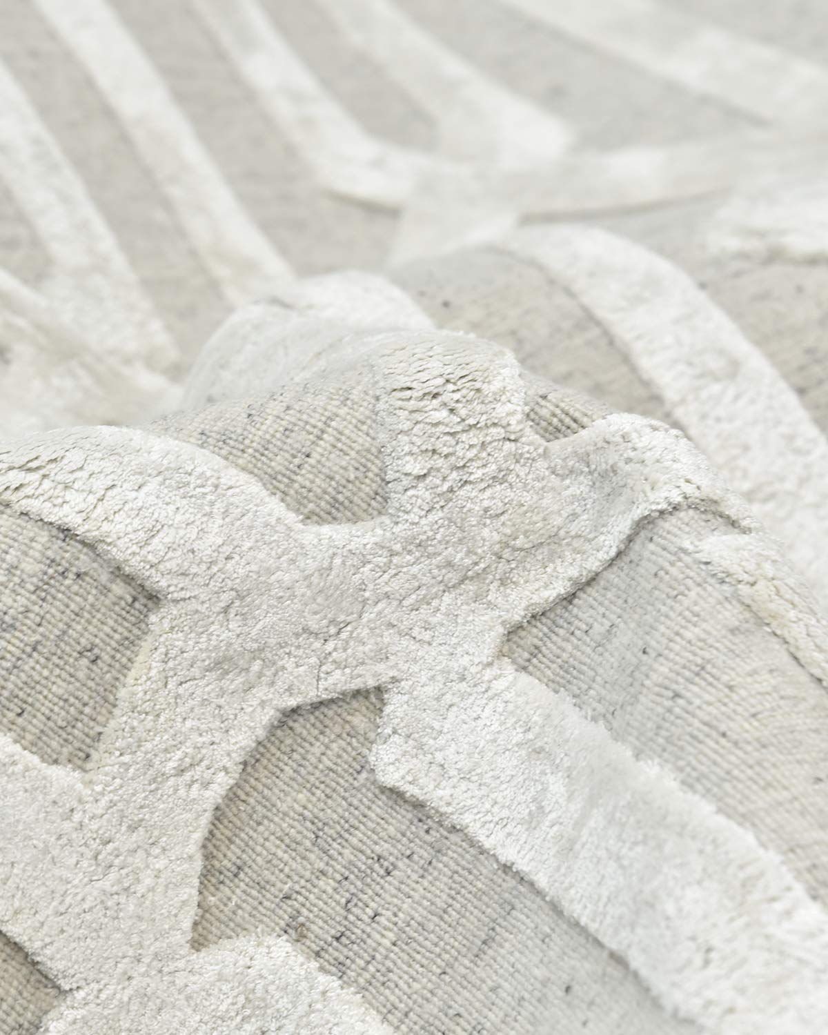 Solo Rugs Rae Contemporary Transitional Hand-Loomed Indoor Area Rug - 9' x 12' Smoke - Perfect for Living Room, Bedroom & Office Decor