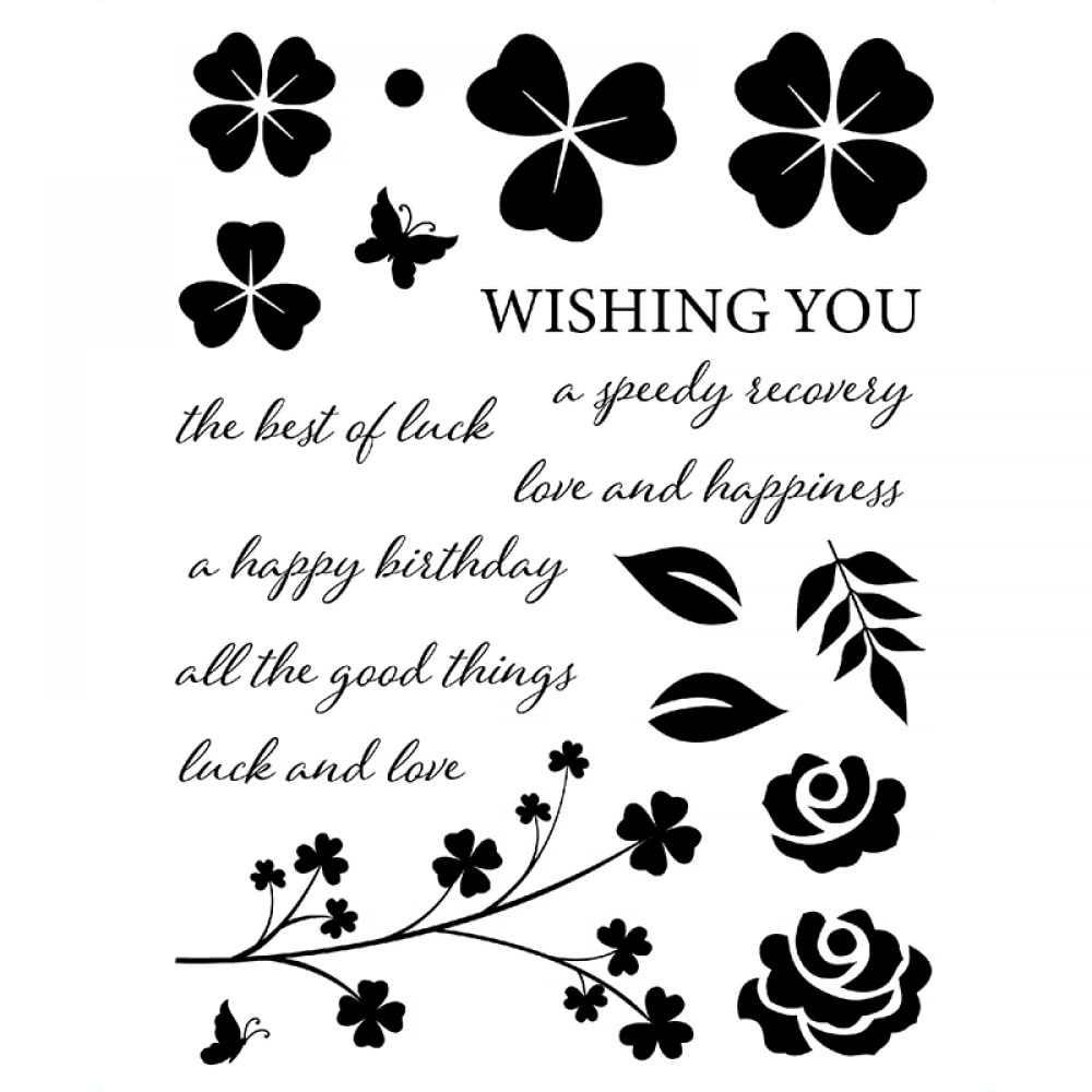 DIY Card Making & Scrapbooking Supplies - Leaves Flowers Silicone Stamps & Metal Die Cuts Set for Birthday, Love Greetings - Perfect for Handmade Cards, Journals, Paper Crafts & Gift Wrapping