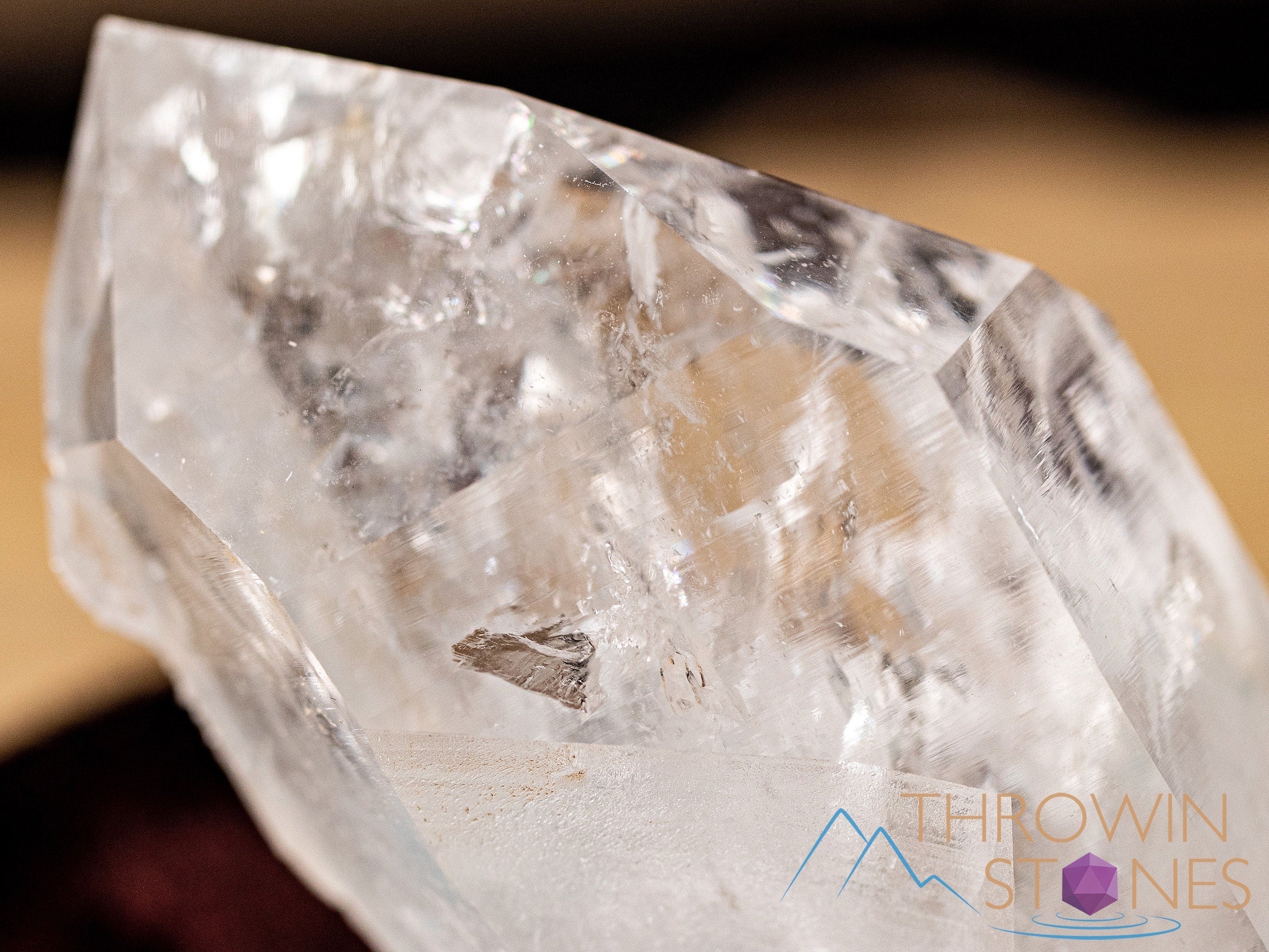 Natural COOKEITE in Clear QUARTZ Raw Crystal Specimen - Healing Stones Collection, Unique Housewarming Gift & Spiritual Home Decor (40831) - Perfect for Meditation, Energy Work & Crystal Healing