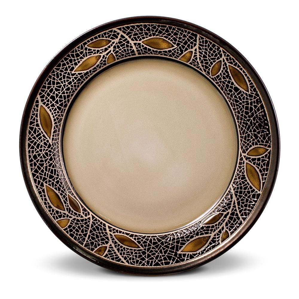 Alexandria 4-Piece Dinner Plate Set - Elegant Porcelain Plates for Formal Dining, Entertaining & Everyday Use