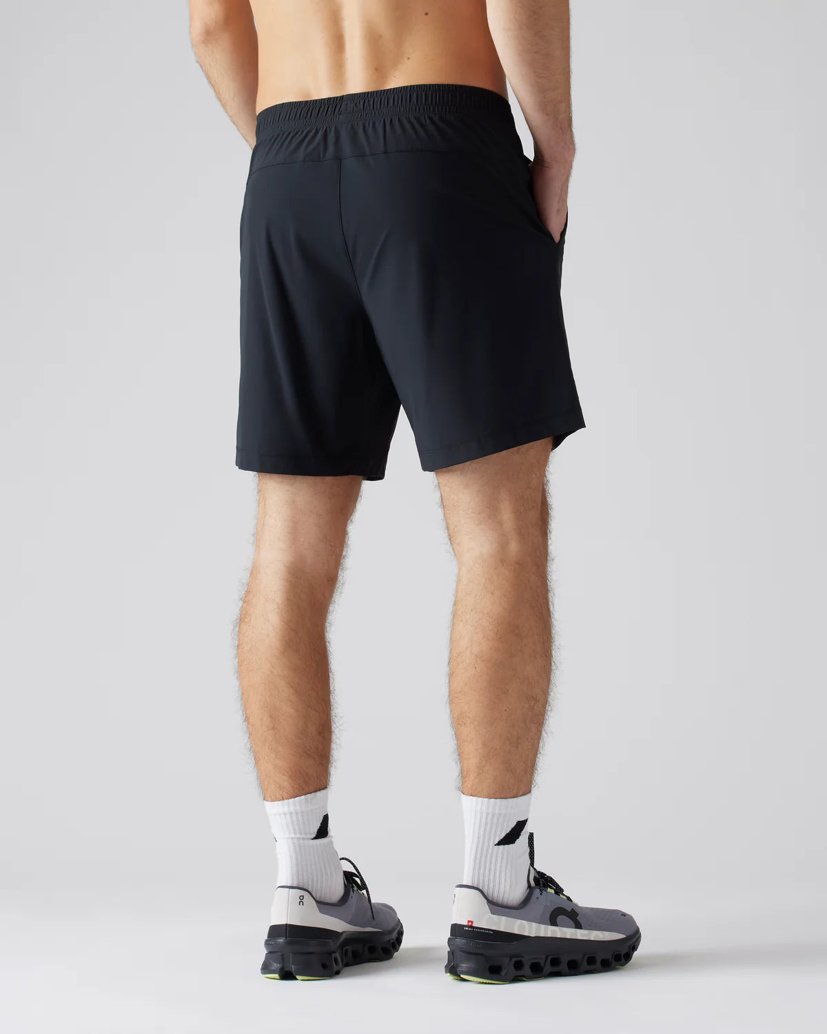 Rhone Men's 7 Inch Pursuit Lined Workout Shorts - Black | Moisture-Wicking Gym Shorts for Running, Training & Active Lifestyle