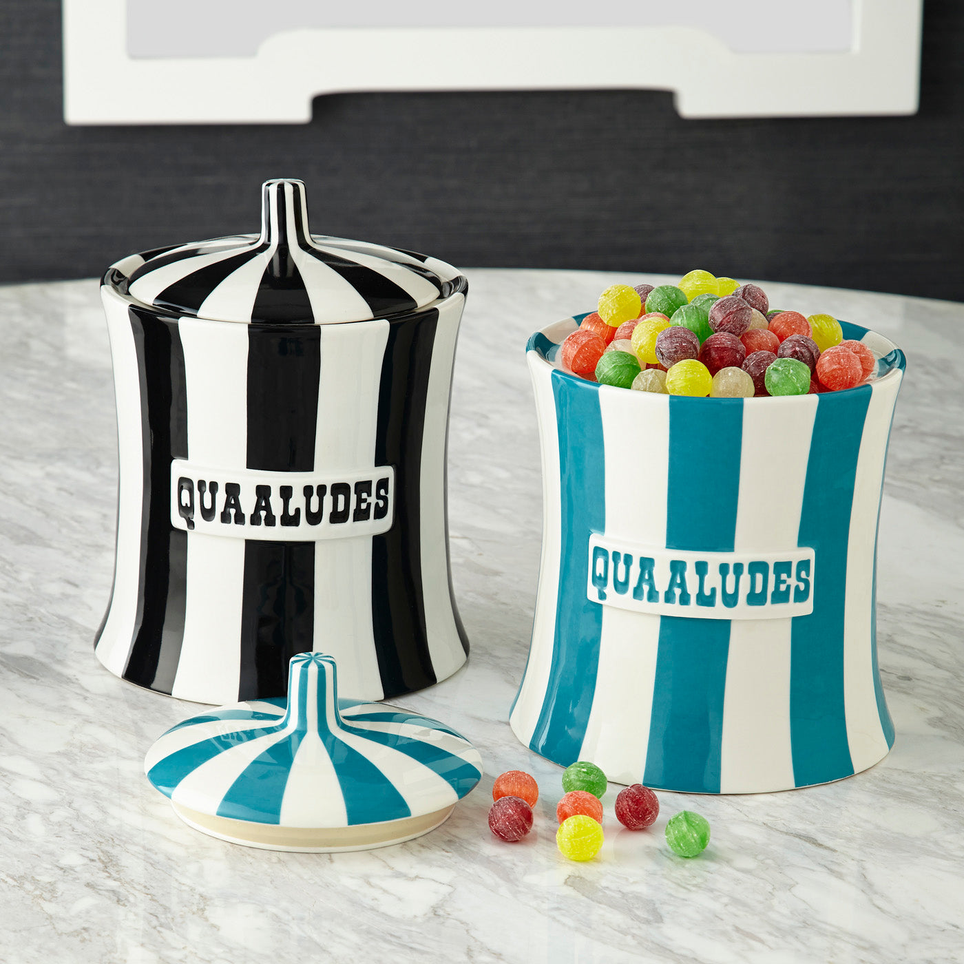 Original Quaaludes Replica Canister - Vintage Drug Paraphernalia Collectible for Movie Props, Theater, and Historical Displays
