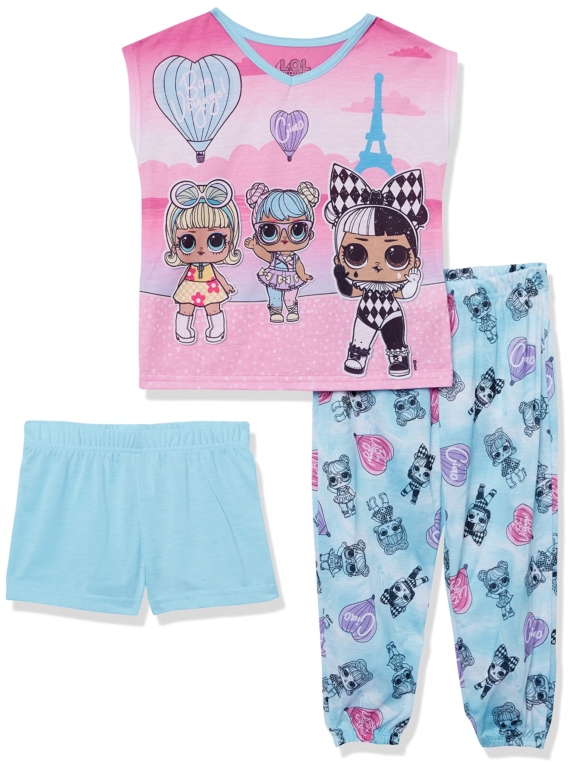 L.O.L. Surprise! Girls' Pajama Set - Soft & Cute 2-Piece Sleepwear for Kids - Perfect for Sleepovers, Birthday Gifts & Cozy Nights