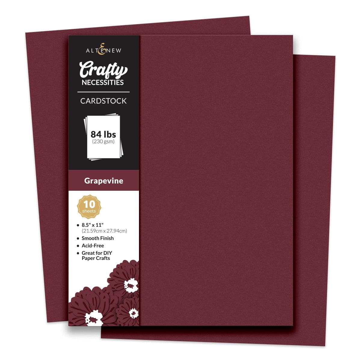 Premium Grapevine Cardstock for Scrapbooking - 10 Sheets/Set - DIY Craft Paper for Invitations, Cards, and Home Decor Projects
