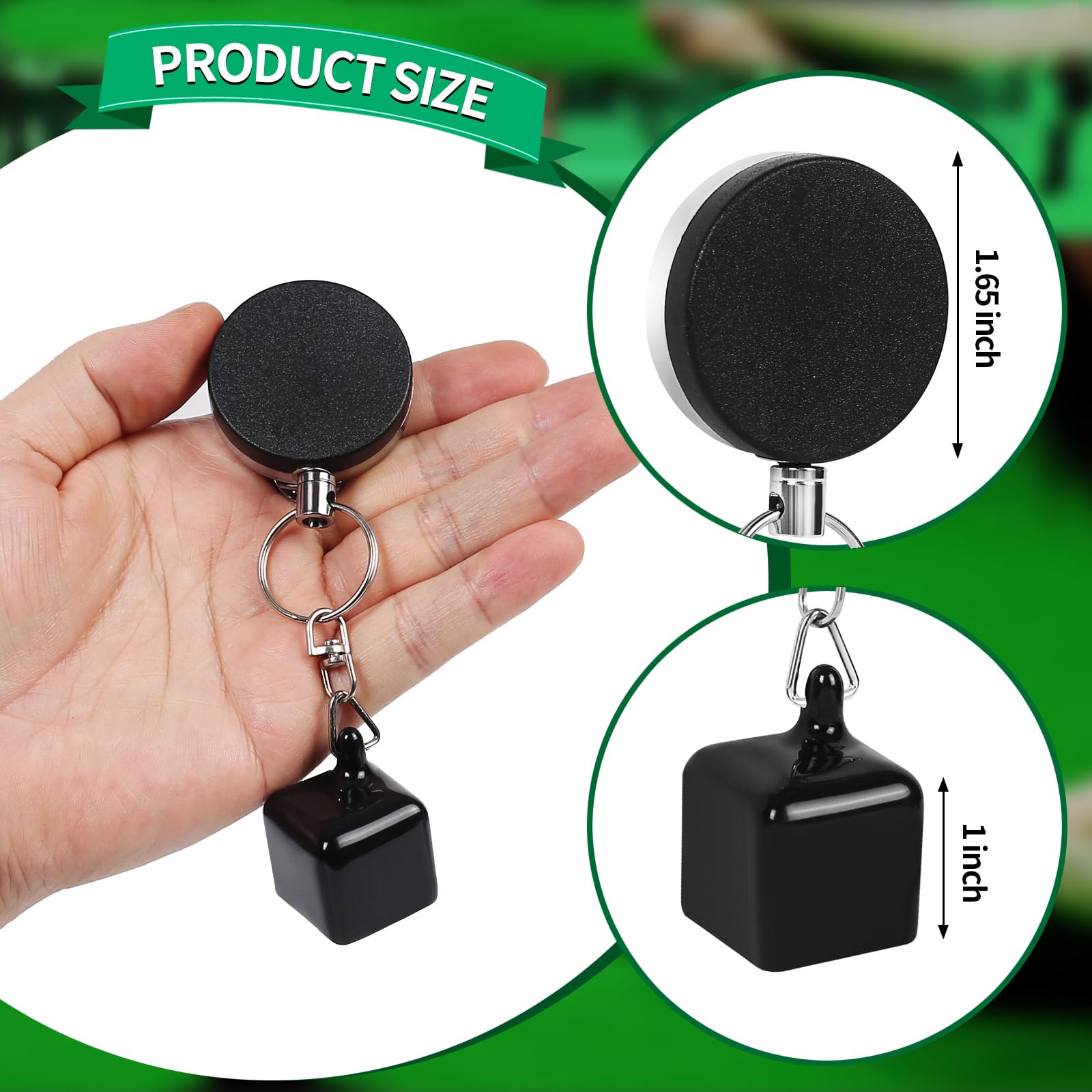 Retractable Pool Cue Chalk Holder – 2-Pack with 8 Chalk Cubes & Tip Pricker | Perfect for Billiards, Snooker & Pool Accessories | Ideal for Home Game Rooms, Bars & Professional Tournaments