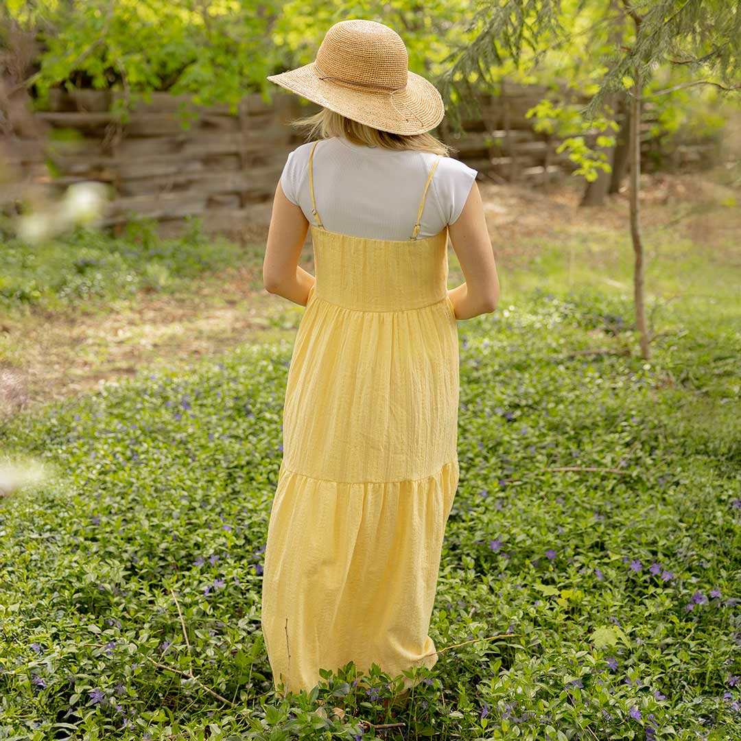 Butter Midi Dress for Women - Elegant Summer Beach Dress for Vacation, Party, and Casual Wear
