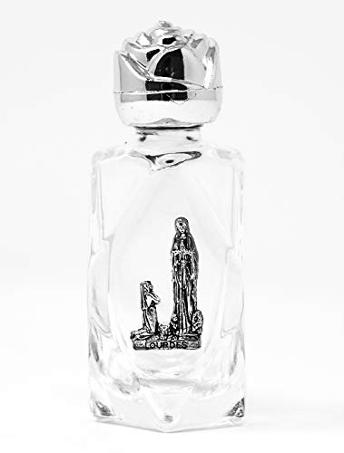 Authentic Lourdes Holy Water Glass Bottle - Blessed Religious Water for Home Altar, Prayer & Spiritual Cleansing - Catholic Sacred Gift