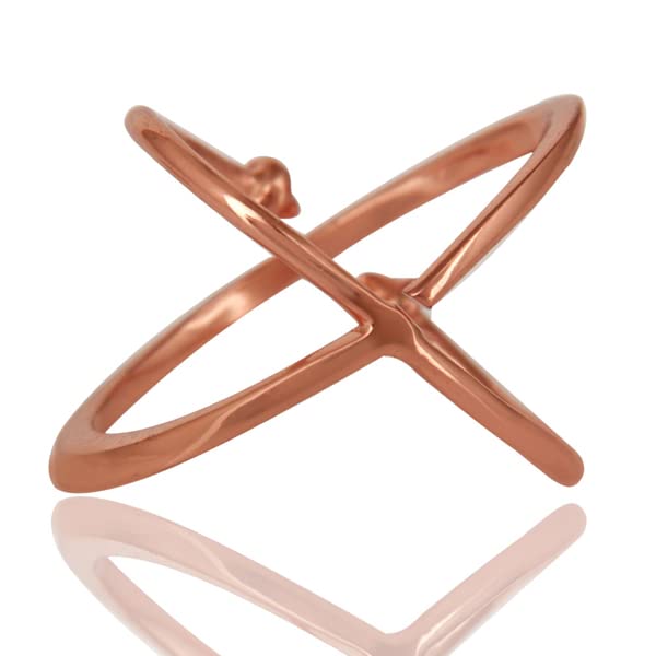 925 Sterling Silver Rings for Women & Teens - Rose Gold Plated, Plain Band, Size 6 | Elegant Jewelry for Everyday Wear, Gift Giving & Special Occasions