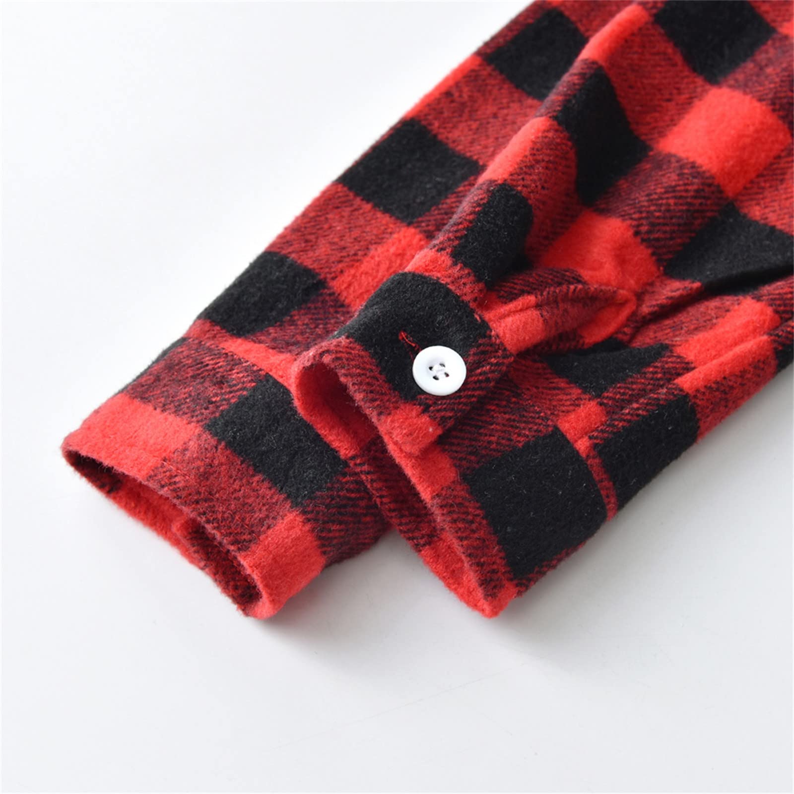 **Boys' Plaid Flannel Shirt Jacket with Button Front & Pocket - Long Sleeve Spring Outerwear for Toddler Baby - Perfect for Playdates, Outdoor Adventures & Casual Wear**