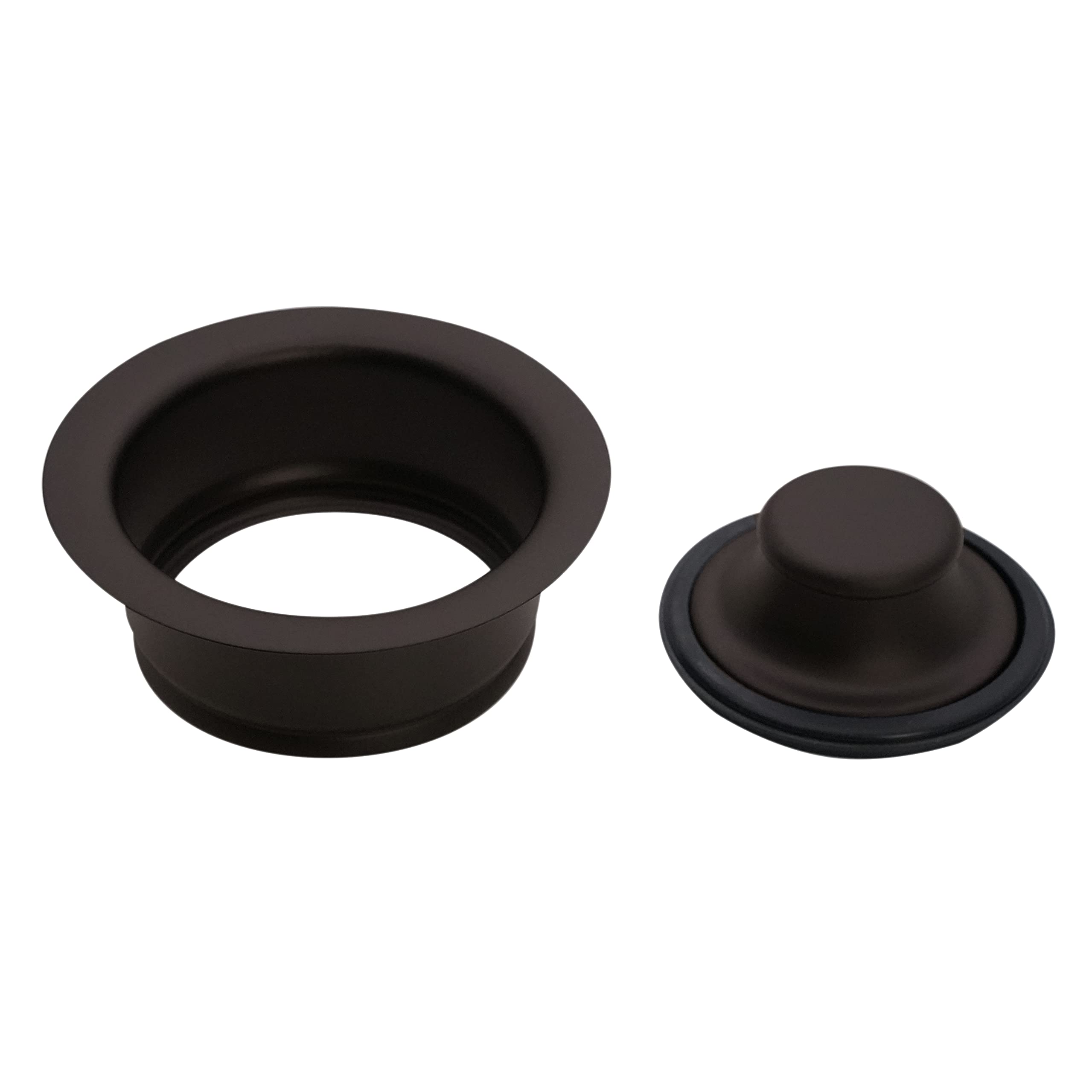Westbrass D2155-12 Large Kitchen Basket Strainer with Wing Nut, Waste Disposal Flange & Stopper - Oil Rubbed Bronze for Sink Drainage & Food Waste Management