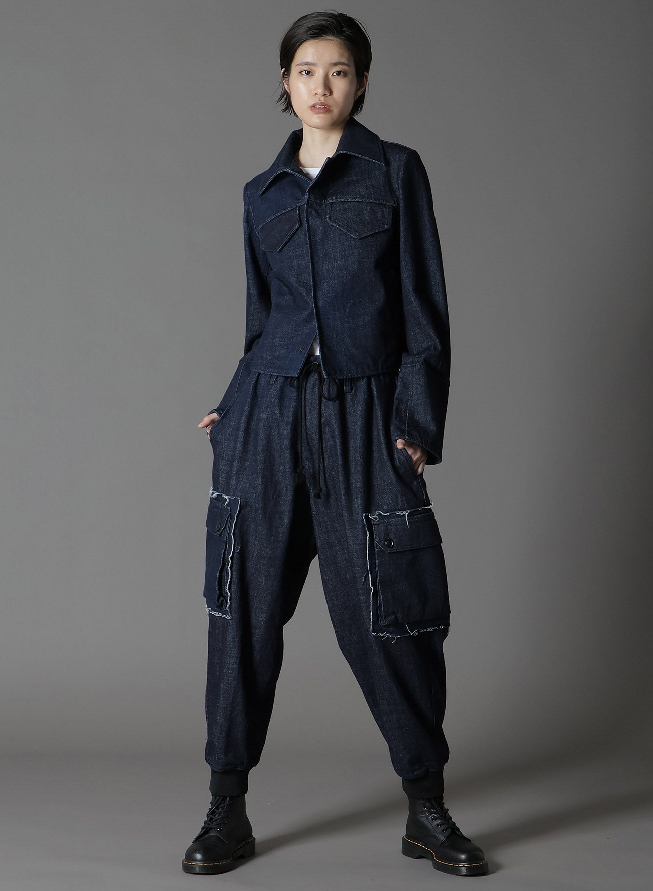 12OZ Denim Back Cutout Short Jacket for Women - Stylish Distressed Denim Jacket with Unique Back Design - Perfect for Casual Outfits, Layering, and Streetwear Fashion
