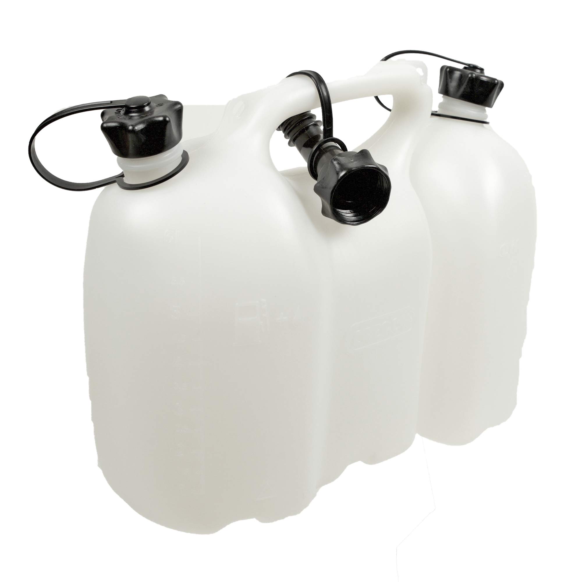 Oregon 562406 Professional Combi-Can 6L Fuel & 3L Oil Transparent Container - Perfect for Lawn Mowers, Chainsaws & Outdoor Power Equipment Storage
