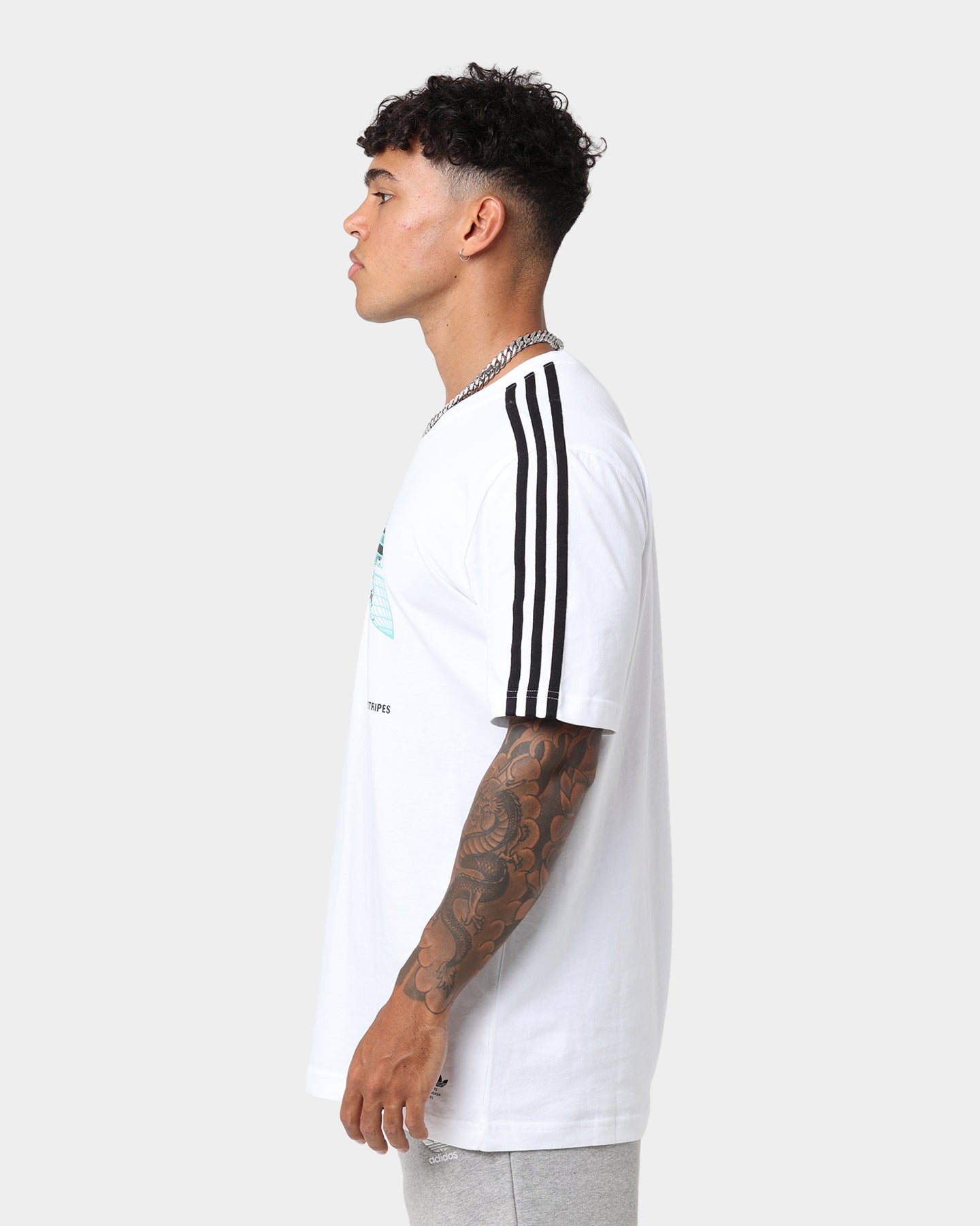 Adidas Graphics United T-Shirt for Men - White Cotton Short Sleeve Tee - Casual Wear, Street Style & Gym Outfit