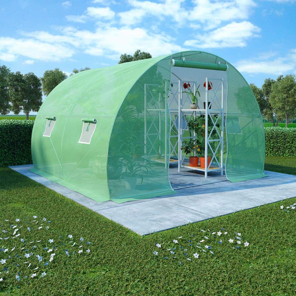 Walk-in Greenhouse for Patios, Backyards & Balconies - 64.6 sq ft Garden Greenhouse Kit (9.8'x6.6'x6.6') | Fast Shipping | Perfect for Growing Vegetables, Flowers & Herbs Year-Round