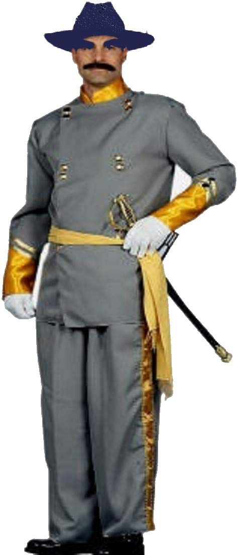 Authentic Civil War Era Confederate Officer Uniform Costume - Historical Reenactment, Halloween & Cosplay Outfit for Men