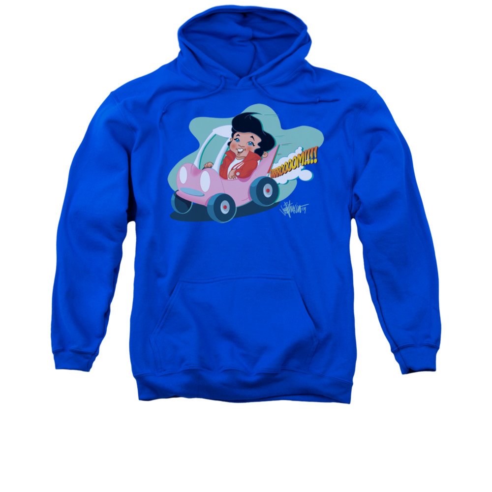 Elvis Presley Adult Hoodie Fleece Sweatshirt - Speedway Inspired Vintage Style Pullover for Men & Women - Cozy Winter Wear for Concerts, Parties & Casual Outings