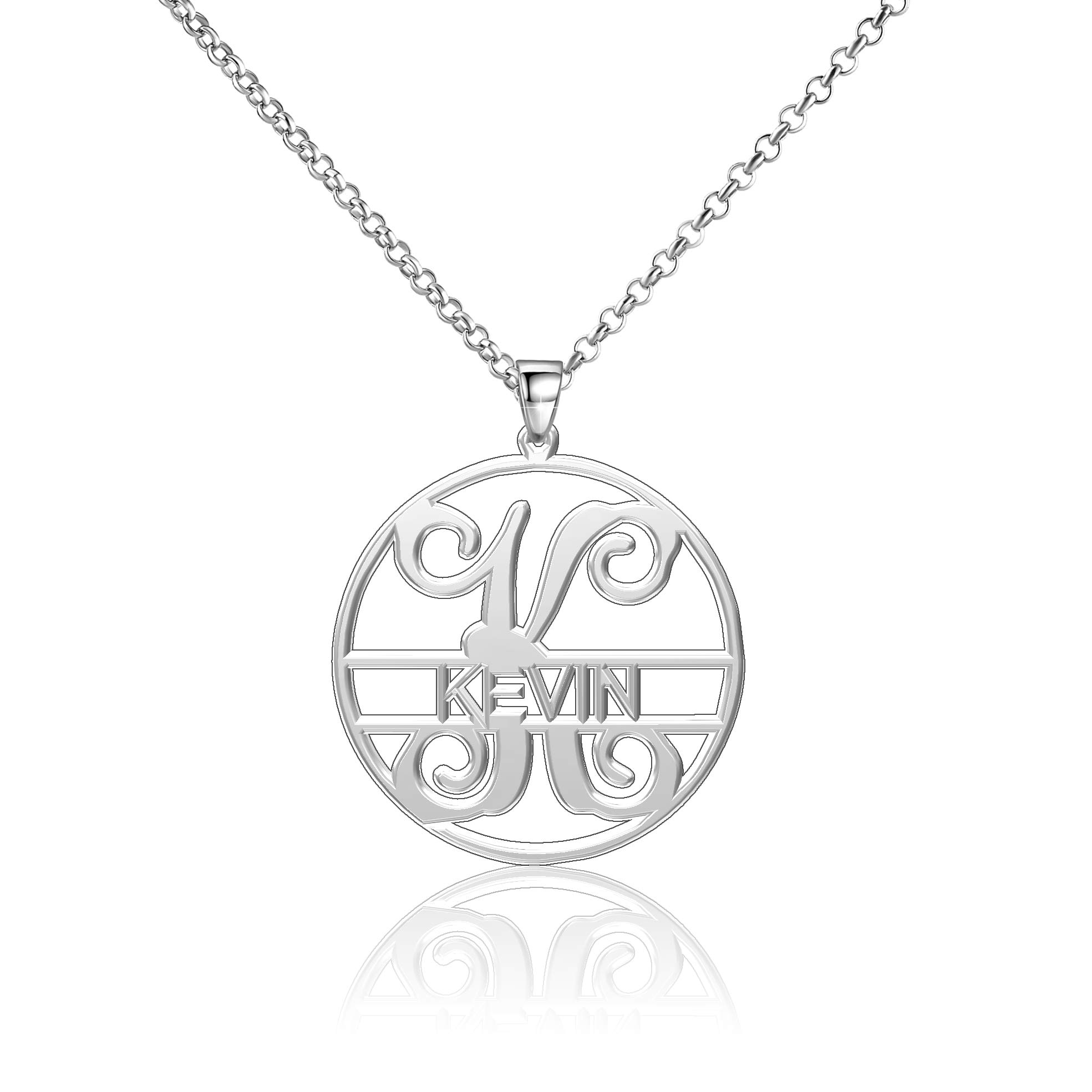 Personalized Kevin Name Necklace - Custom Monogram Letter Pendant Jewelry for Men & Women - Perfect Gift for Birthday, Anniversary & Valentine's Day