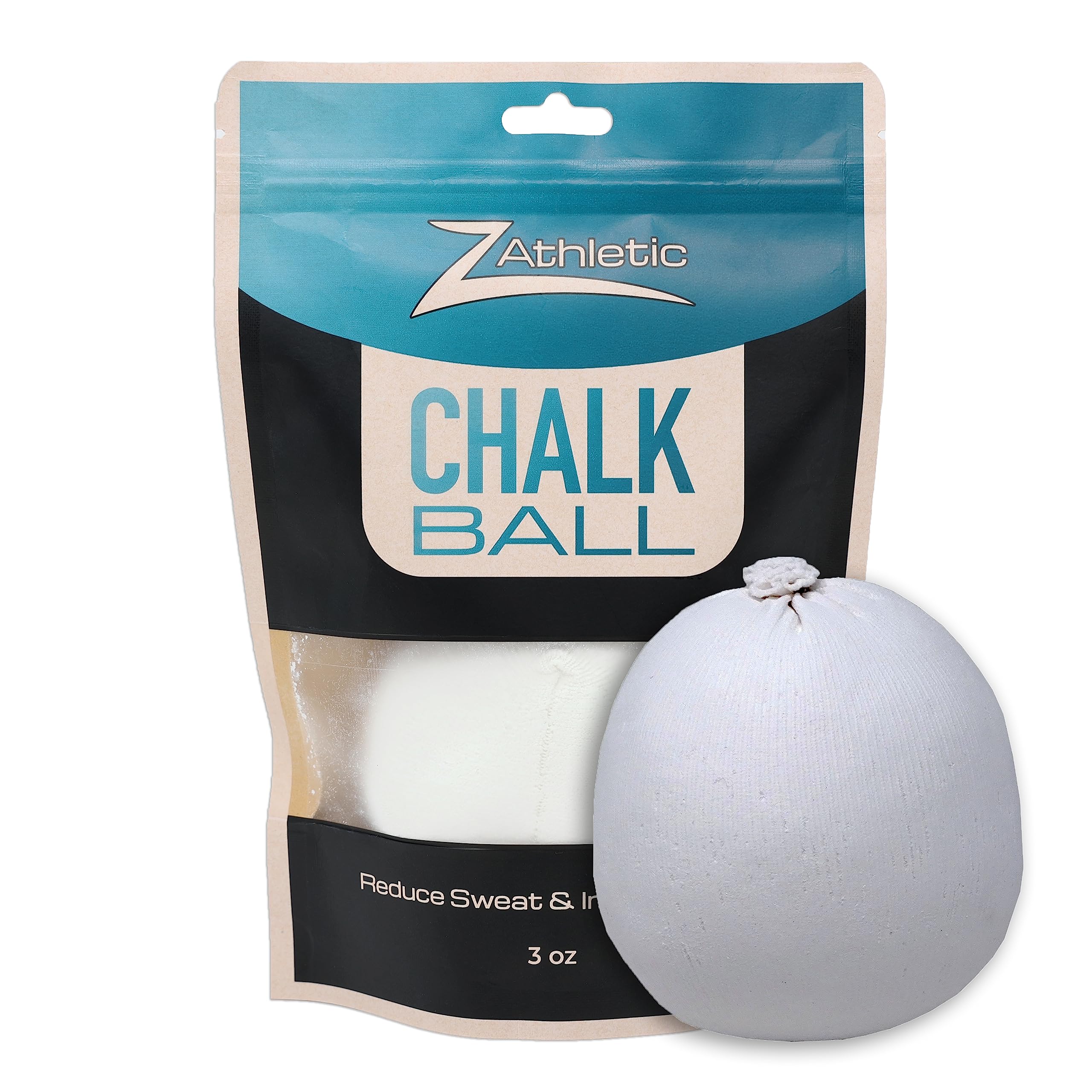 Premium Z-Athletic Chalk Ball for Gymnastics, Rock Climbing & Weightlifting - Non-Slip Grip Enhancer for Gym, Bouldering & CrossFit Training