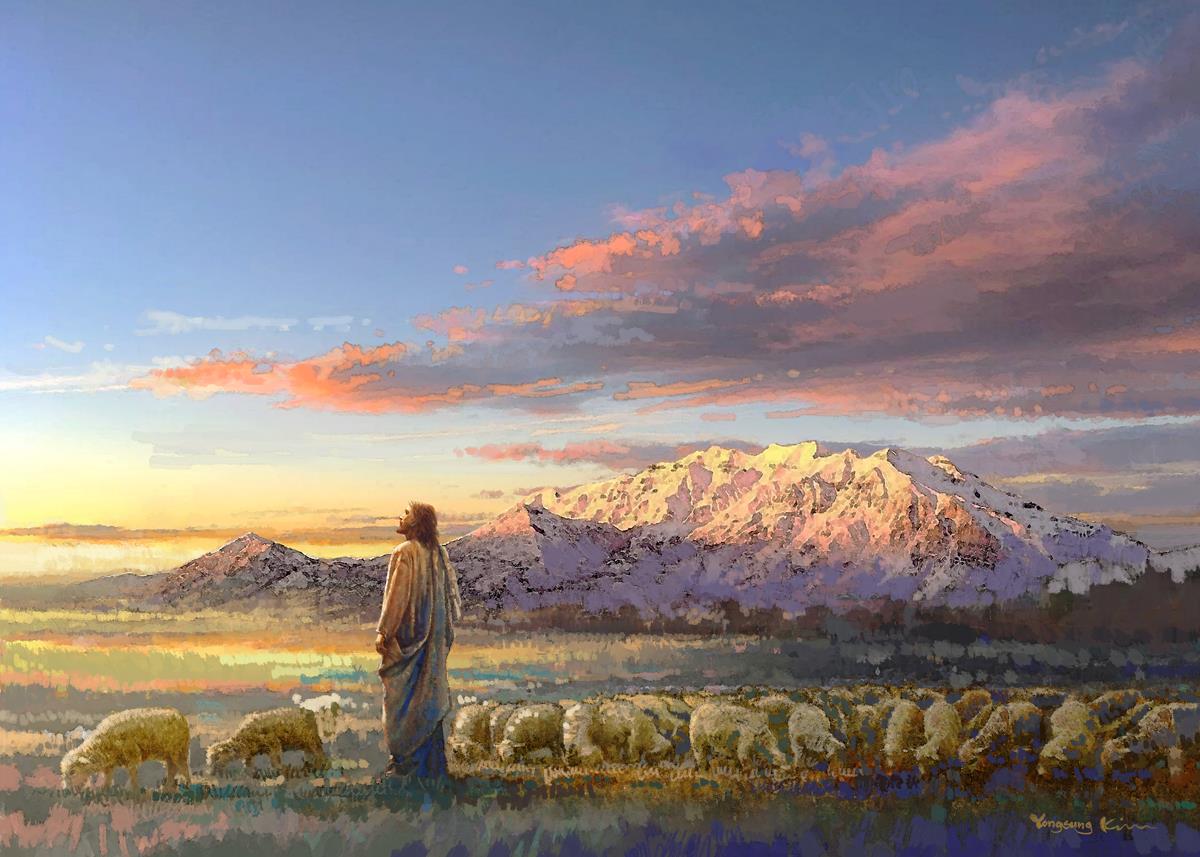 All His Majesty Christian Wall Art by Yongsung Kim - Inspirational Jesus Painting for Home, Church & Office Decor