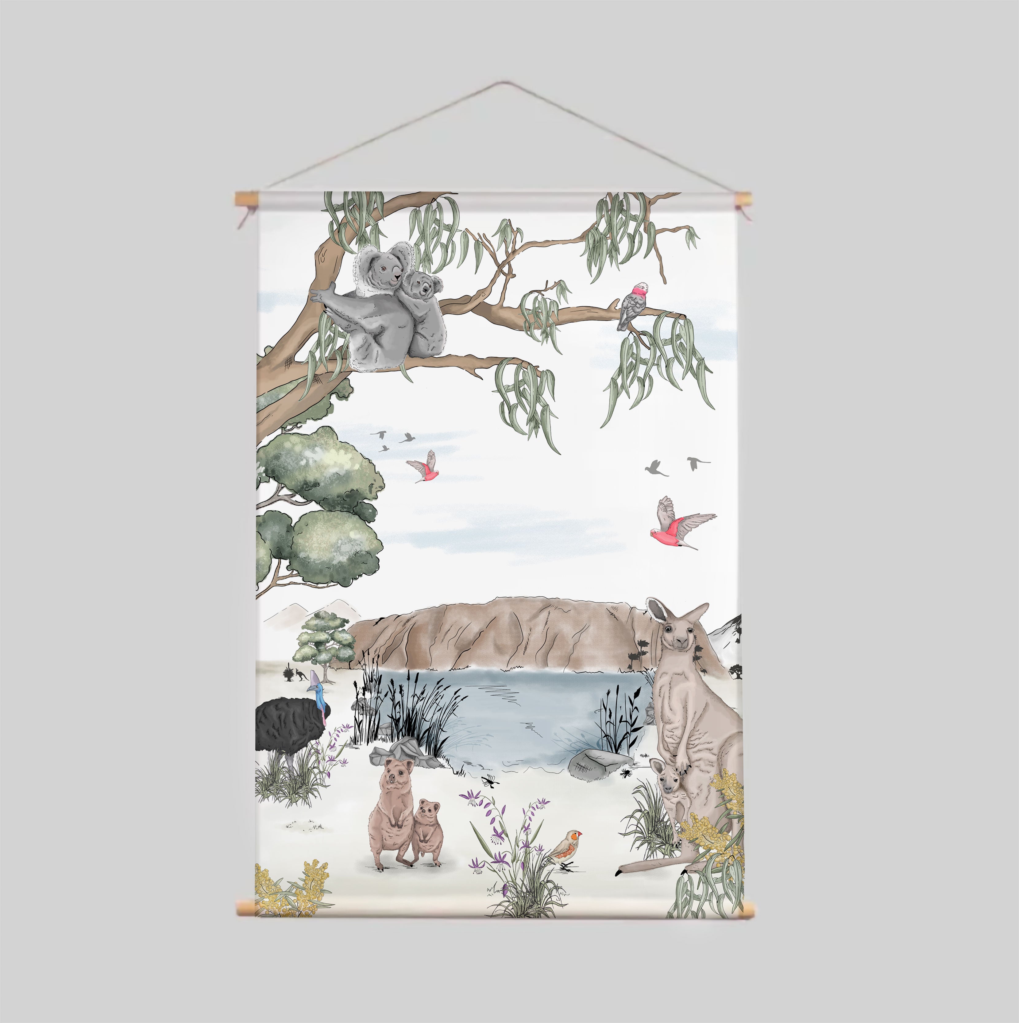 Stylish Textile Poster - Premium Fabric Wall Art for Home & Office Decor | Australia Inspired Designs