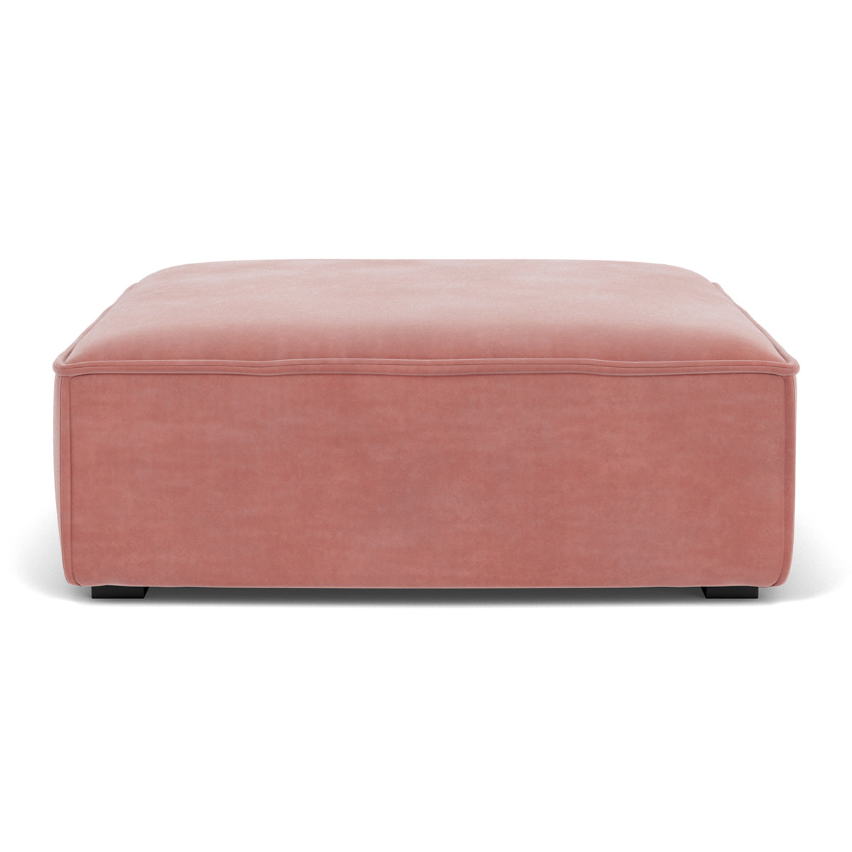 Premium Daphne Velvet Extra Large Footrest - Soft & Supportive Ottoman for Living Room, Office & Bedroom - Comfortable Foot Rest Stool for Relaxing, Working & Nursing (Grey)