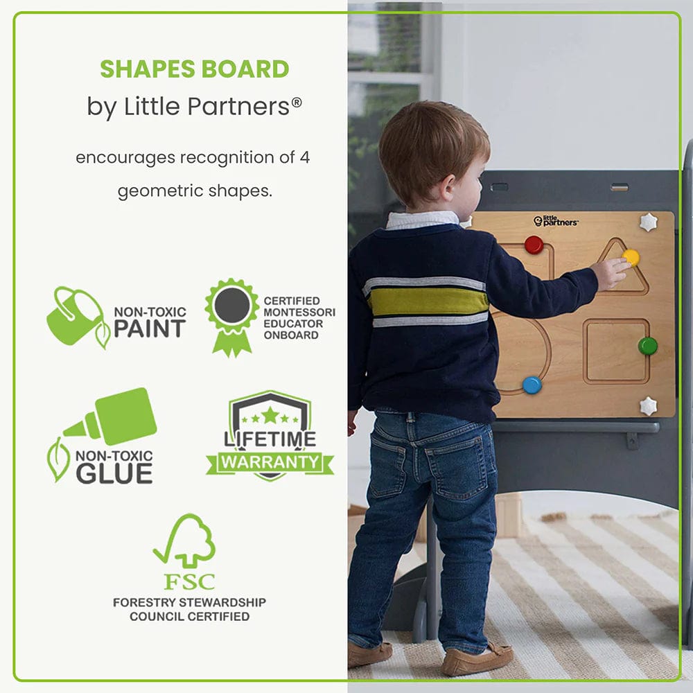 Little Partner Developmental Activity Boards - Montessori Sensory Toys for Toddlers & Kids - Perfect for Early Learning & Fine Motor Skills Development at Home or Classroom