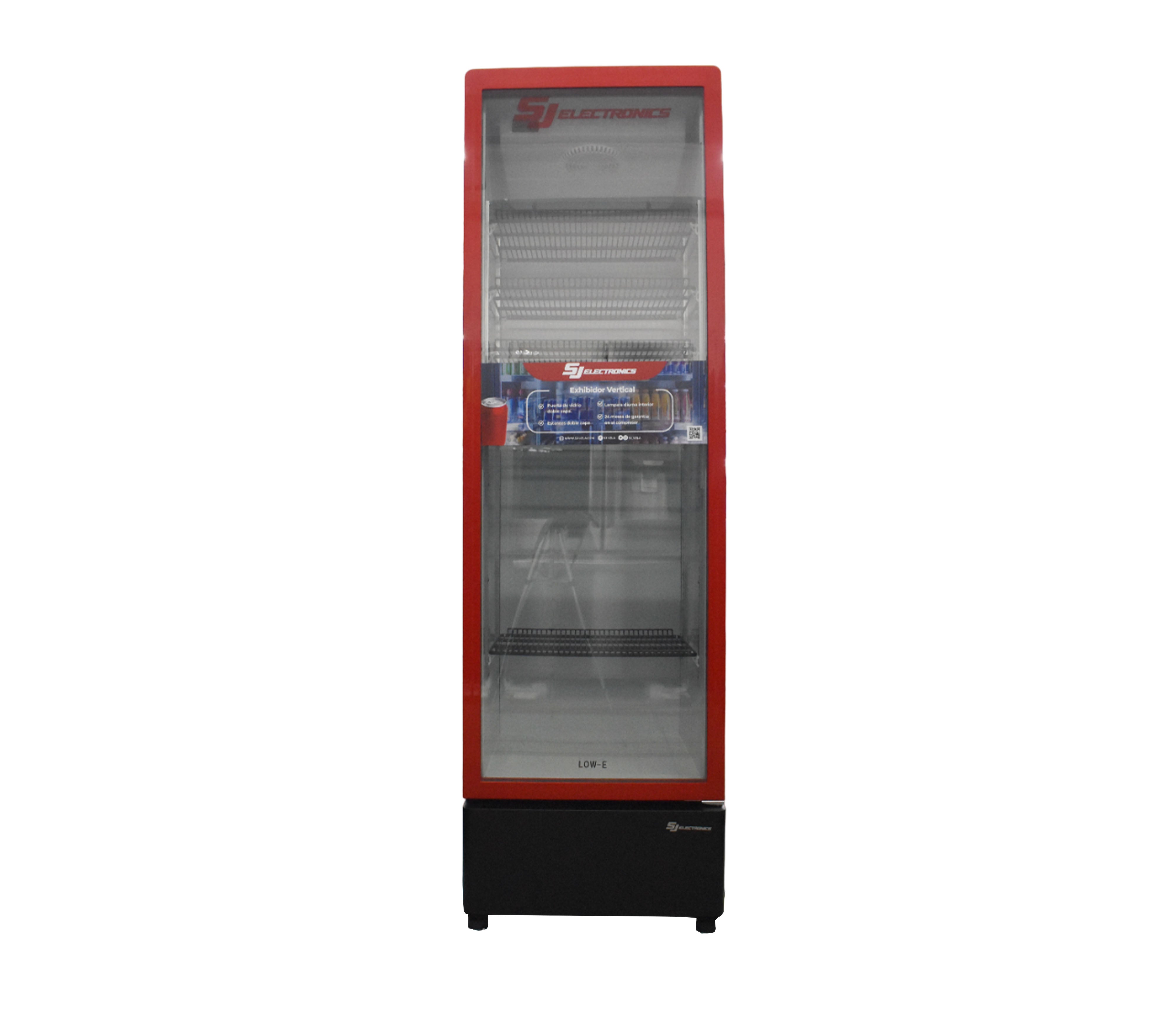 SJ 305 Vertical Display Showcase 305L with Lock - Commercial Refrigerator for Supermarkets, Restaurants & Retail Stores