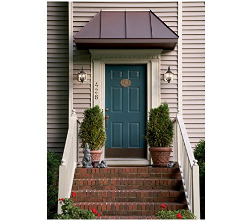 Sea Gull Lighting 8459-46 Trafalgar Two-Light Outdoor Wall Lantern with Clear Seeded Glass Shade, Oxidized Bronze Finish - Weatherproof Exterior Sconce for Porch, Patio, Garden and Entryway Lighting