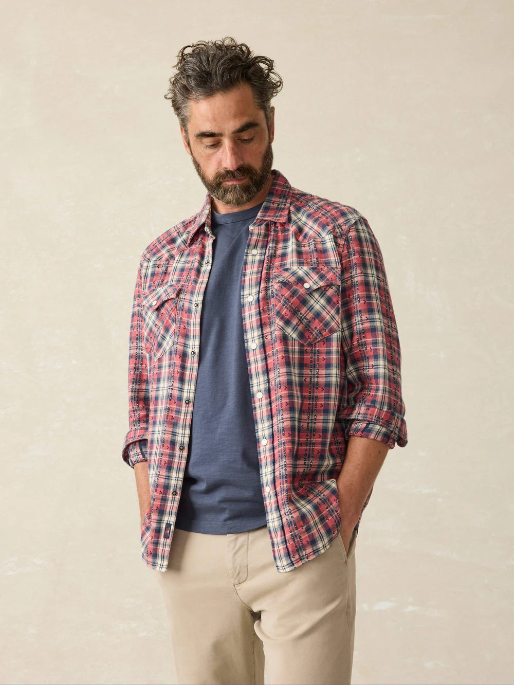 FAHERTY Men's Sunwashed Pocket Short Sleeve T-Shirt - Soft Cotton Casual Tee for Summer, Beach, and Everyday Wear
