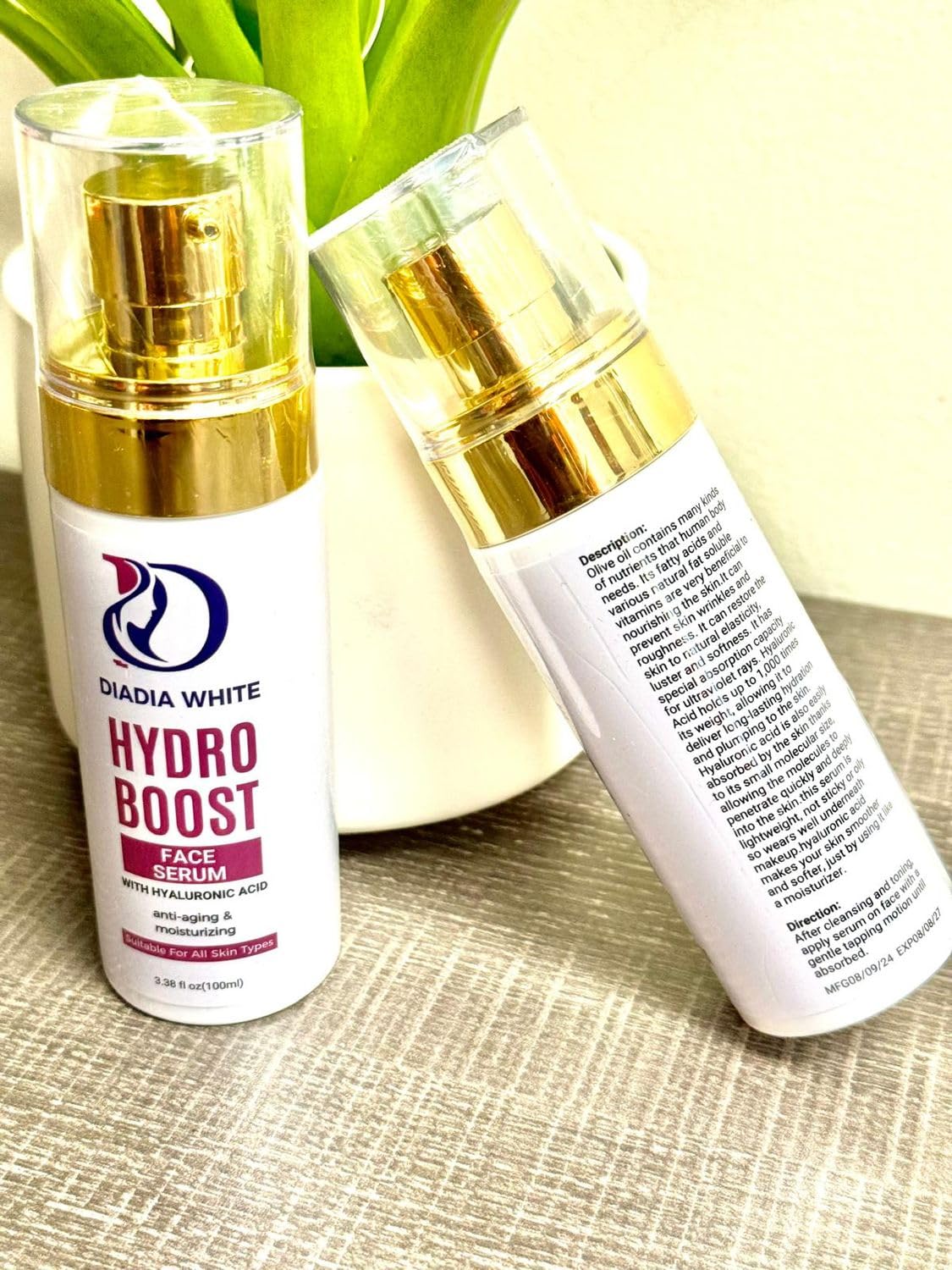 Hydrating Hyaluronic Acid Face Serum with Vitamin E & Collagen - Moisturizing, Firming & Nourishing Serum for All Skin Types - Paraben & Sulfate Free (30ml) - Perfect for Daily Skincare Routine & Anti-Aging Care