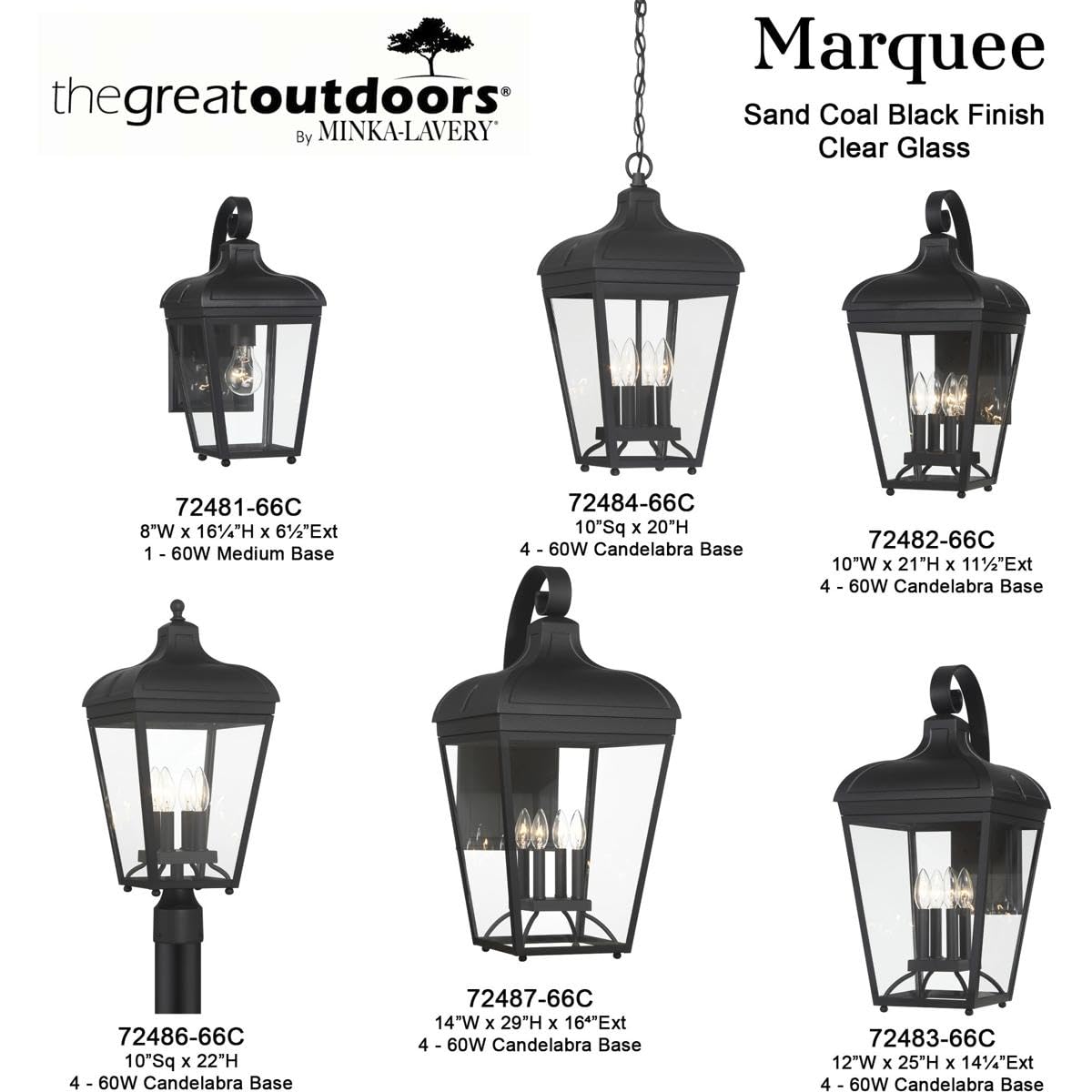 Minka Lavery 72481-143C Marquee Outdoor Wall Lantern - 1-Light Oil Rubbed Bronze Exterior Light Fixture (100W) - Perfect for Porch, Patio, Garden & Entryway Lighting