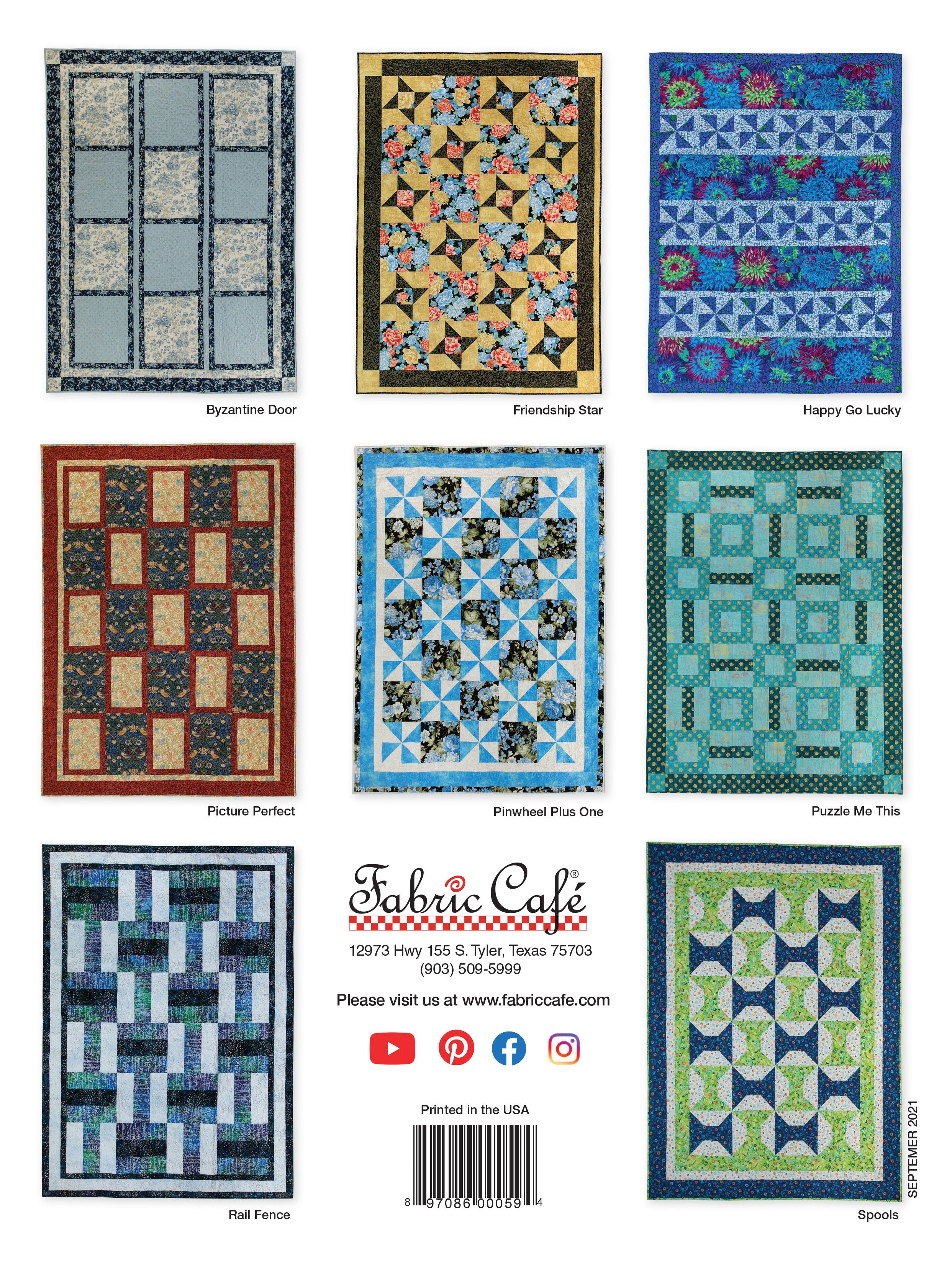 Quick & Easy 3 Yard Quilts Pattern Book - Perfect for Beginners & DIY Home Decor Projects