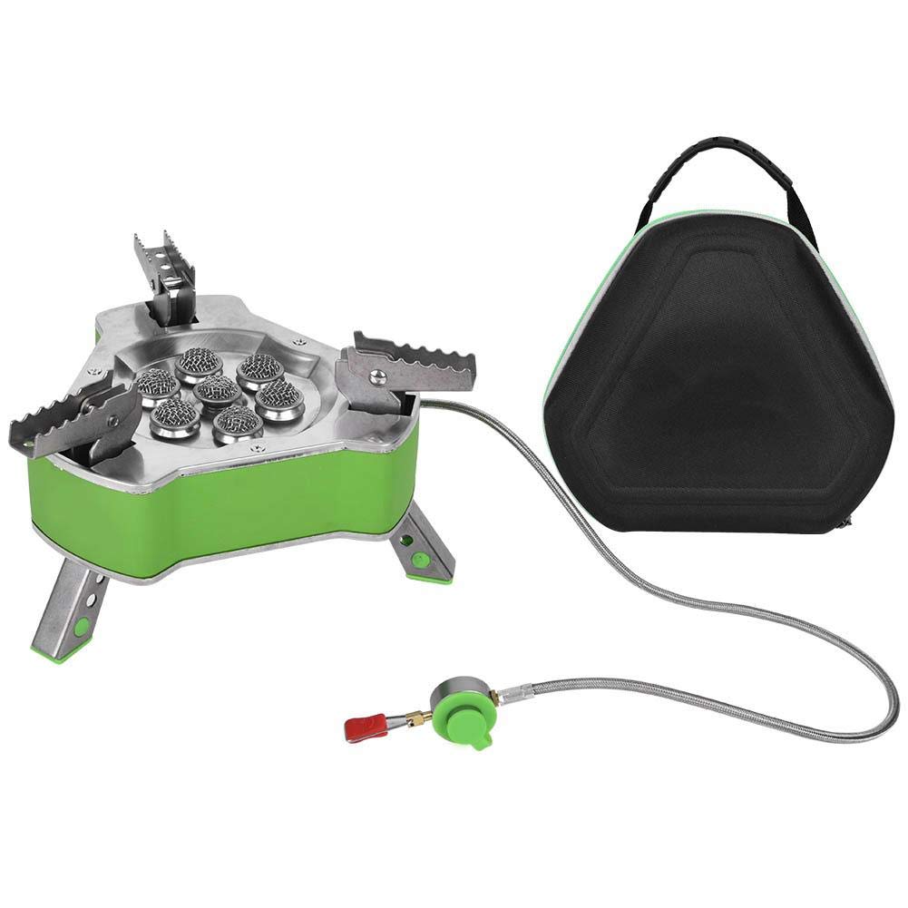 Portable Camping Stove - Mini Windproof Gas Burner for Outdoor Cooking, Hiking, Backpacking & BBQ | Compact & Lightweight with Storage Bag | Perfect for Camping, Picnics & Emergency Preparedness