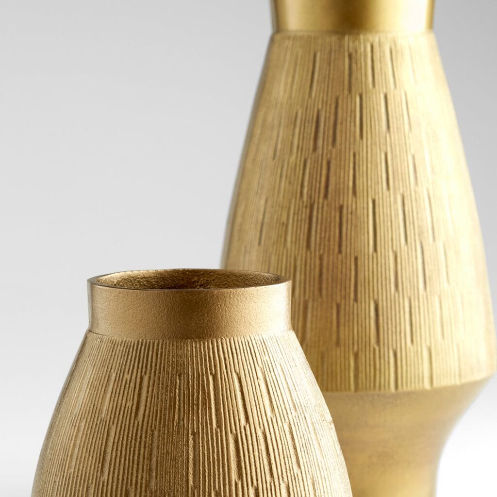 Cyan Design 11356 Aria Vase - Elegant Gold Decorative Vase for Home Decor, Wedding Centerpiece, and Luxury Gift Giving