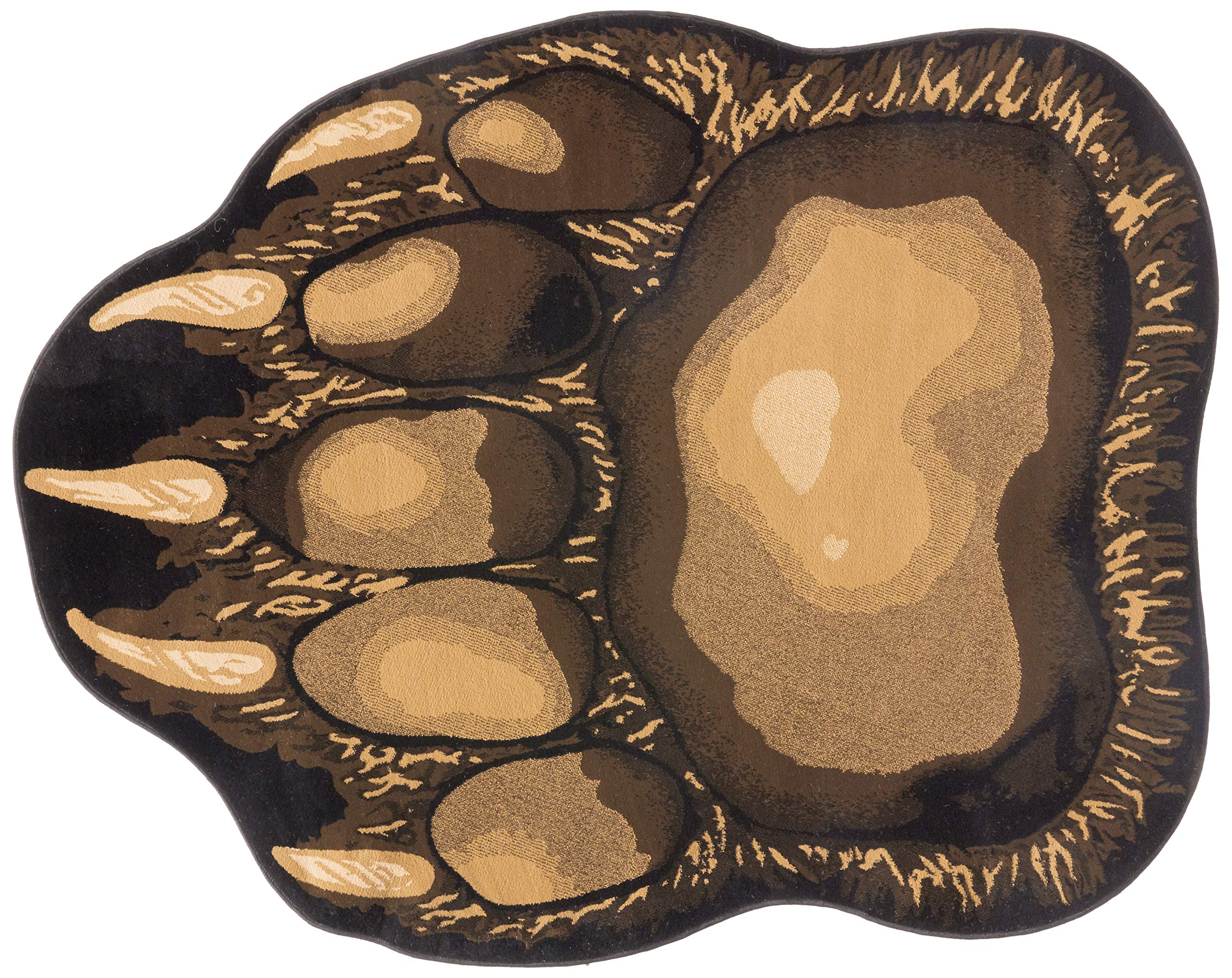 Bear Claw Rustic Lodge Paw Area Rug - 5'6