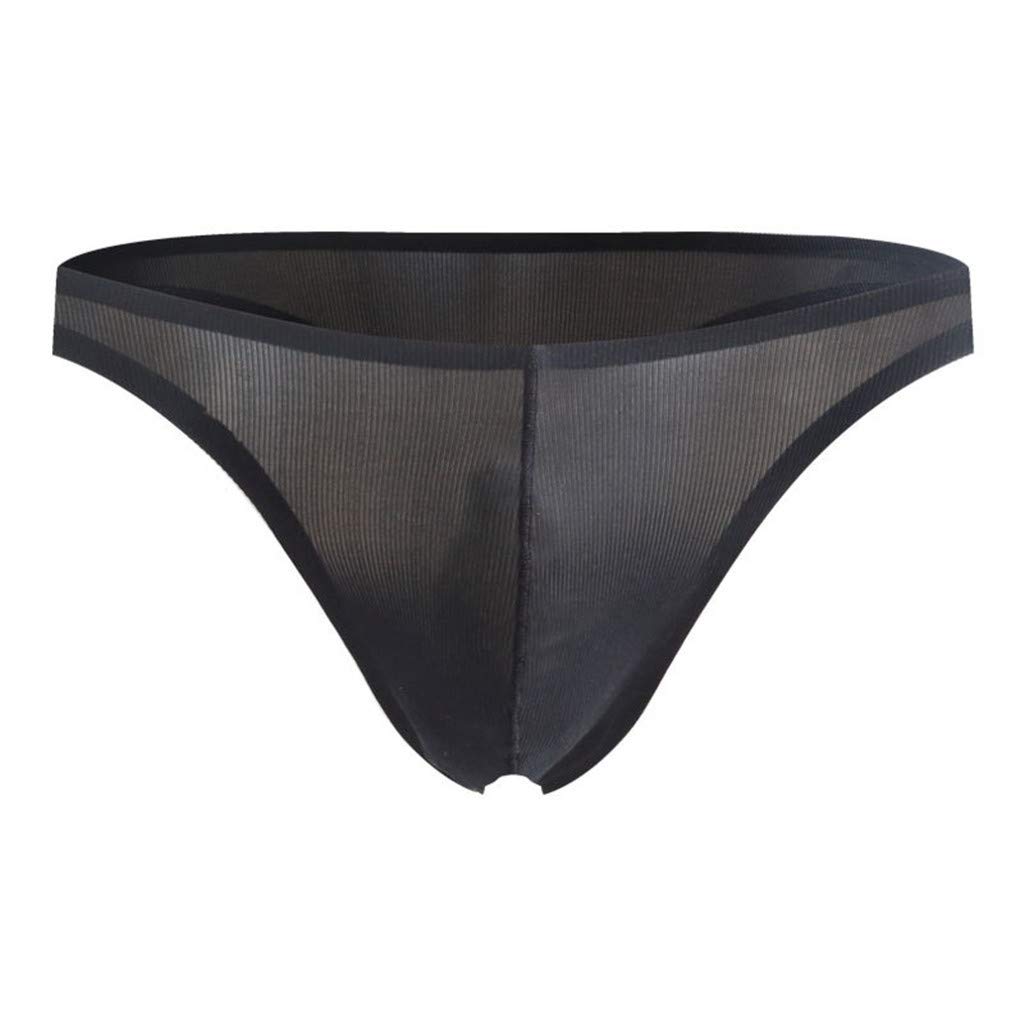 Breathable Mesh Translucent Underwear for Men - Lightweight, Comfortable & Stylish Thin Boxer Briefs with Chain Design - Perfect for Daily Wear, Gym, and Summer Activities