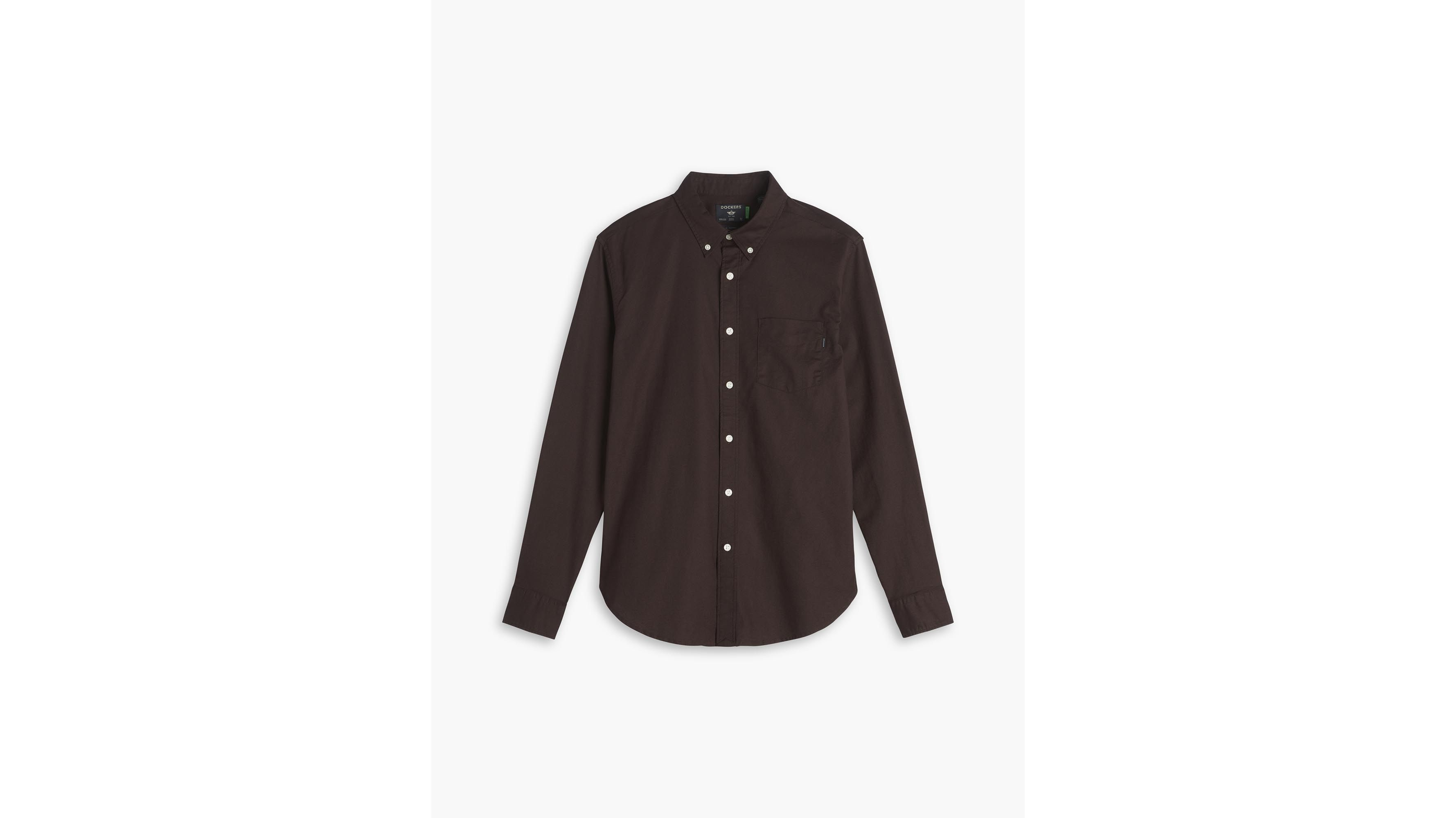 Slim Fit Stretch Oxford Shirt for Men - Comfortable Business Casual Dress Shirt - Perfect for Office, Meetings & Smart Casual Outfits