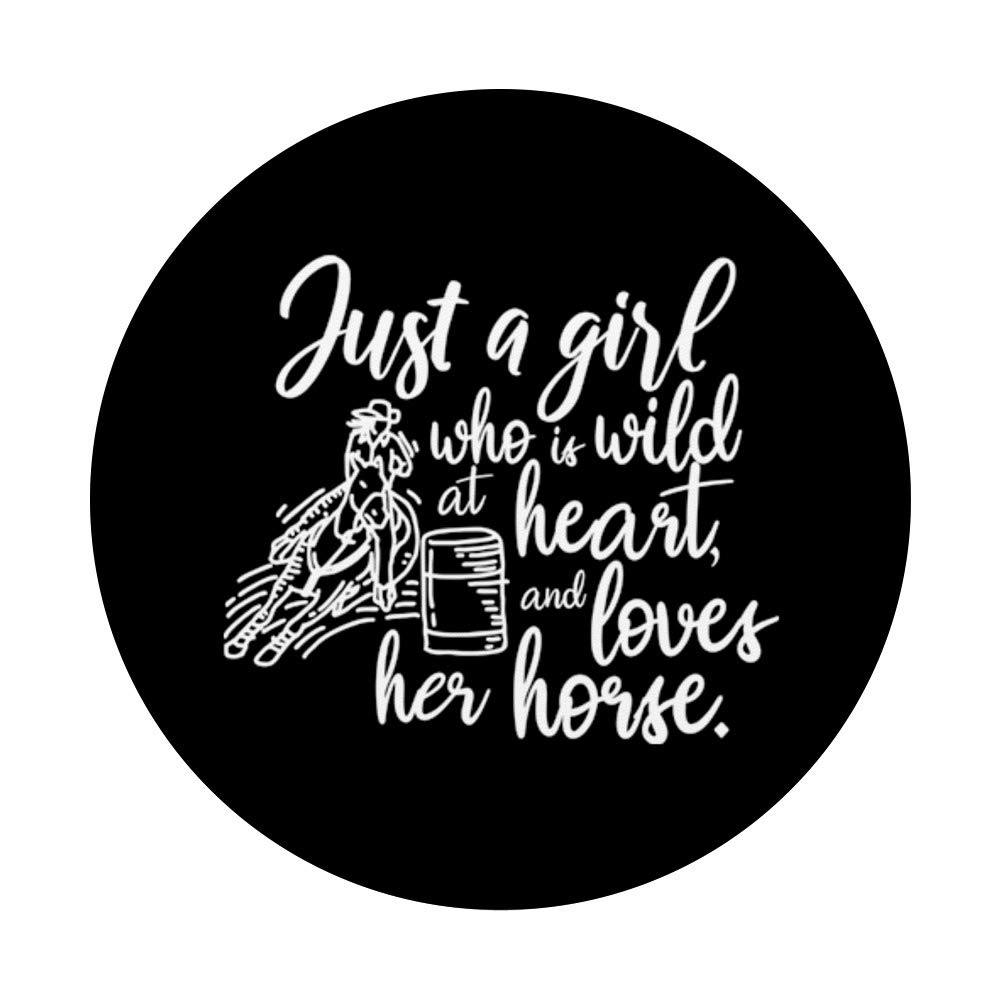 Barrel Racing Wild Heart Horse Lover Cute PopSockets Swappable PopGrip - Perfect for Equestrian Enthusiasts and Horse Riding Accessories