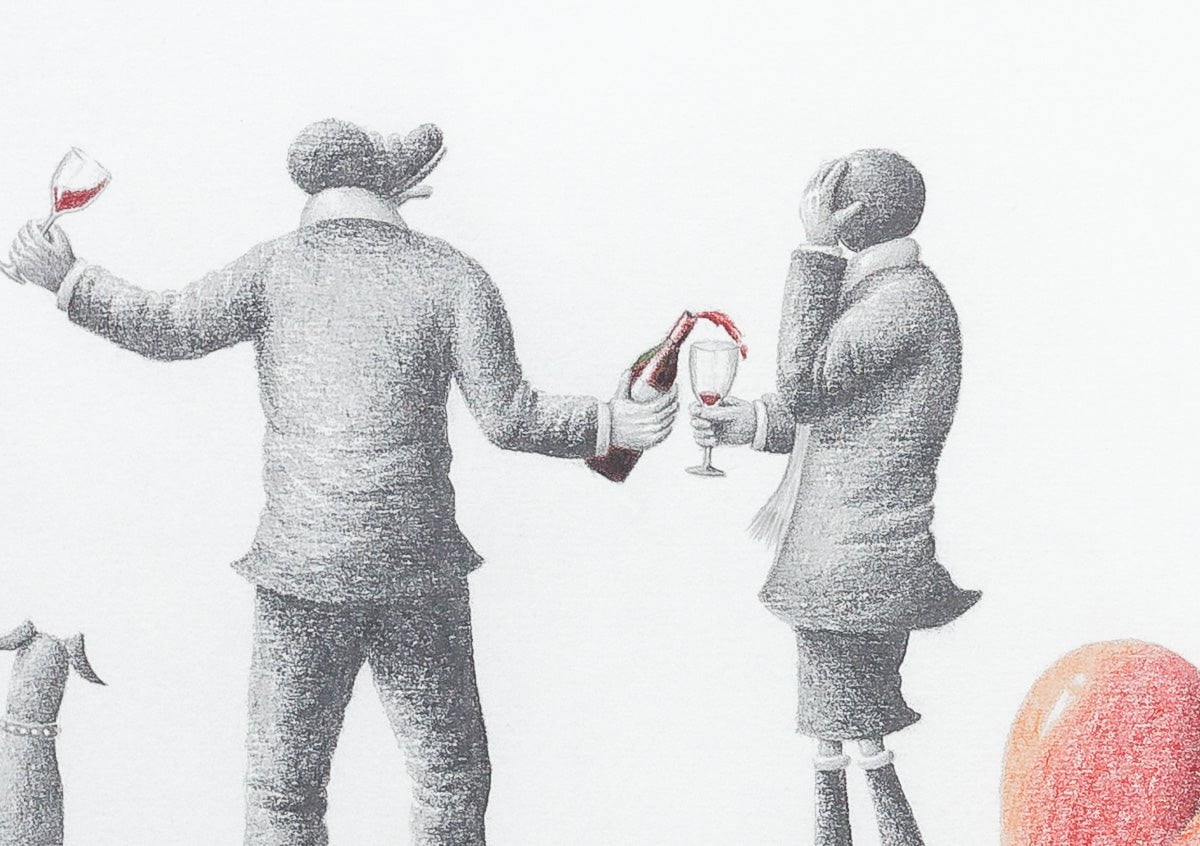 Romantic Love Sketch Art Print - Handmade Original Drawing for Wedding, Anniversary & Valentine's Day Gifts - Perfect for Home Decor & Couples Presents