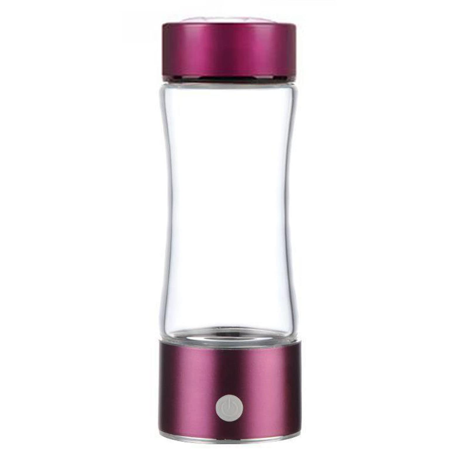 Portable Hydrogen Water Bottle Generator with SPE/PEM Technology - 600-1600PPB High Concentration, USB Rechargeable, 380ml (Purple) | Alkaline Ionized Water for Hydration, Sports Recovery & Anti-Aging