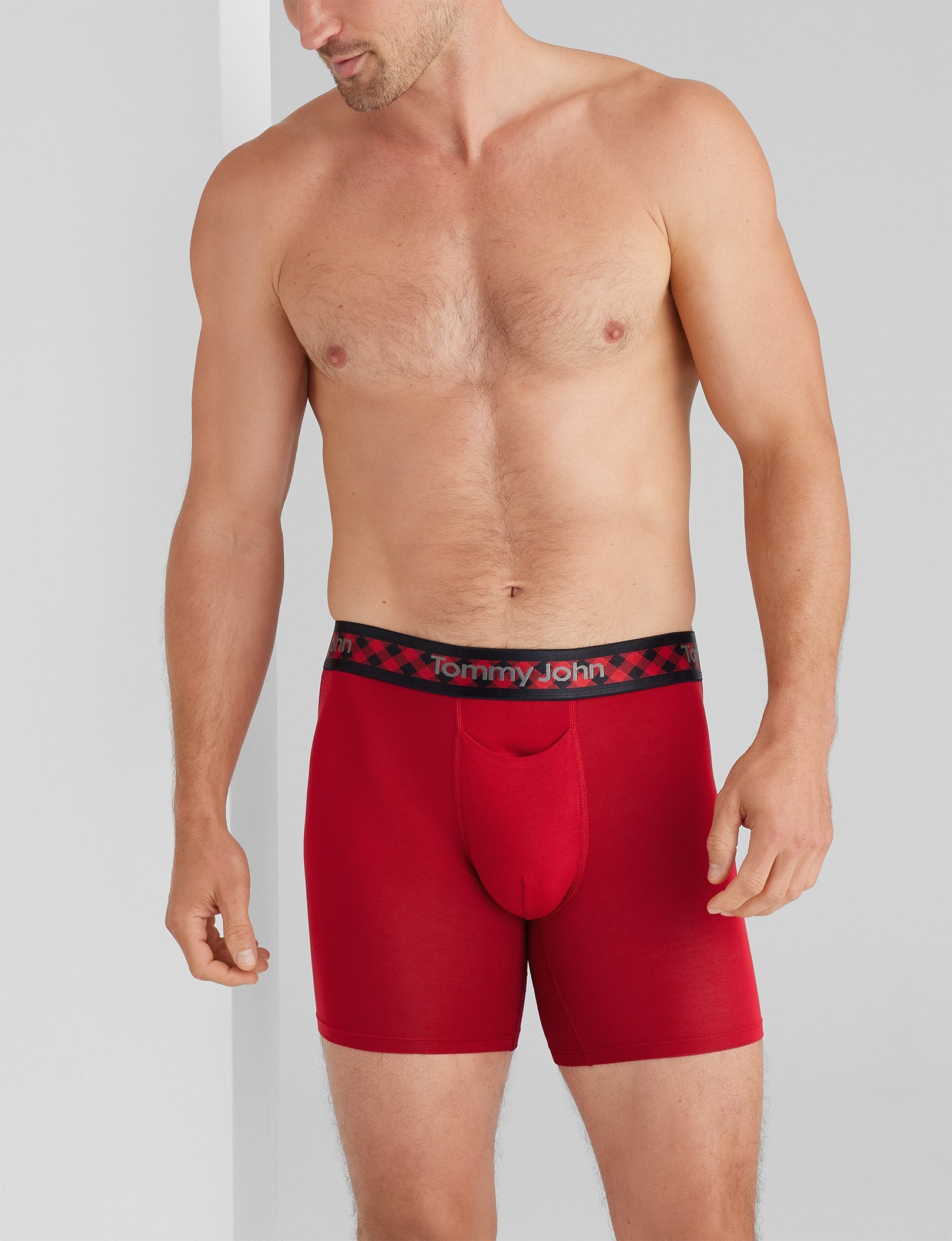 Second Skin Mid-Length Boxer Briefs - 6 Pack - Ultra Soft & Breathable Men's Underwear for All-Day Comfort - Perfect for Workout, Running & Daily Wear