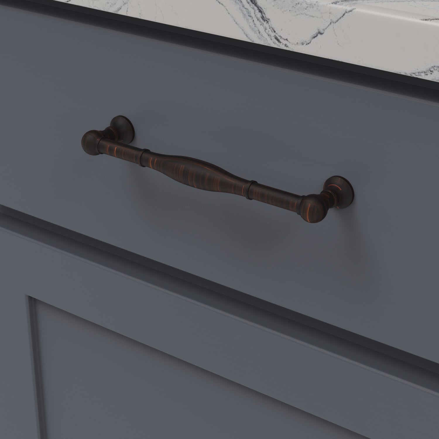 Vintage Bronze Cabinet Pulls 6 5/16