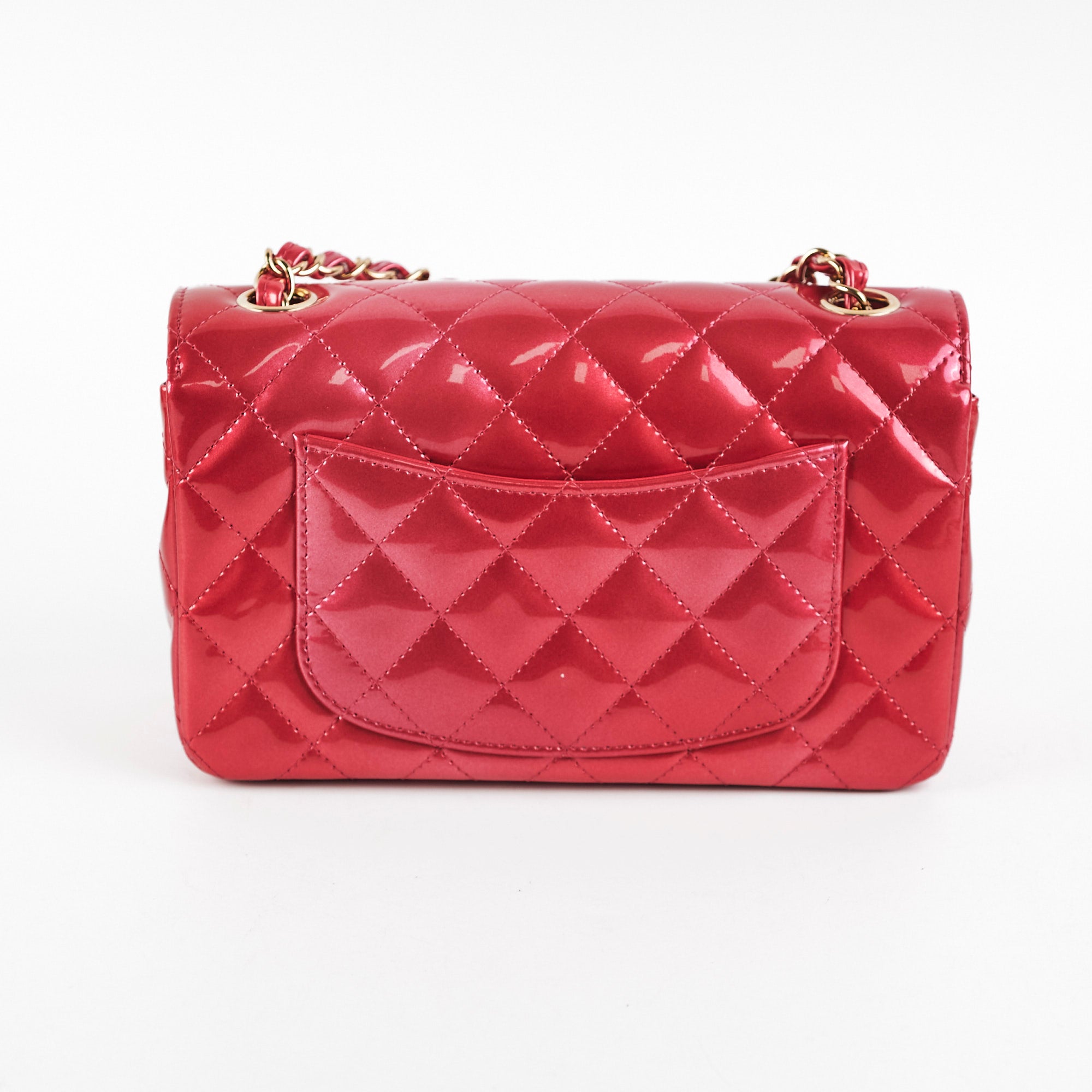 Chanel Patent Leather Mini Rectangular Flap Bag in Pink - Luxury Crossbody Purse for Women, Perfect for Parties & Date Nights